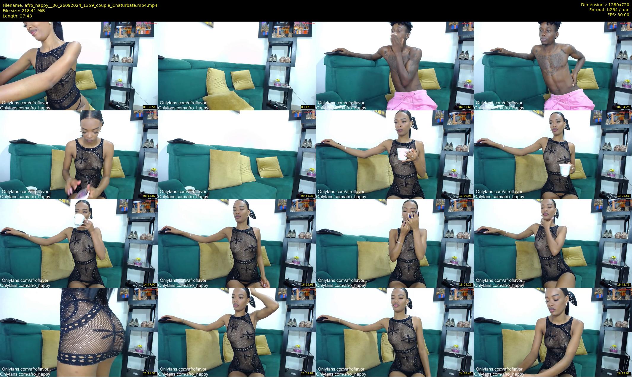 afro_happy__06 — 28 minute Chaturbate couple cam show recording, 720p, Sep 26, 2024