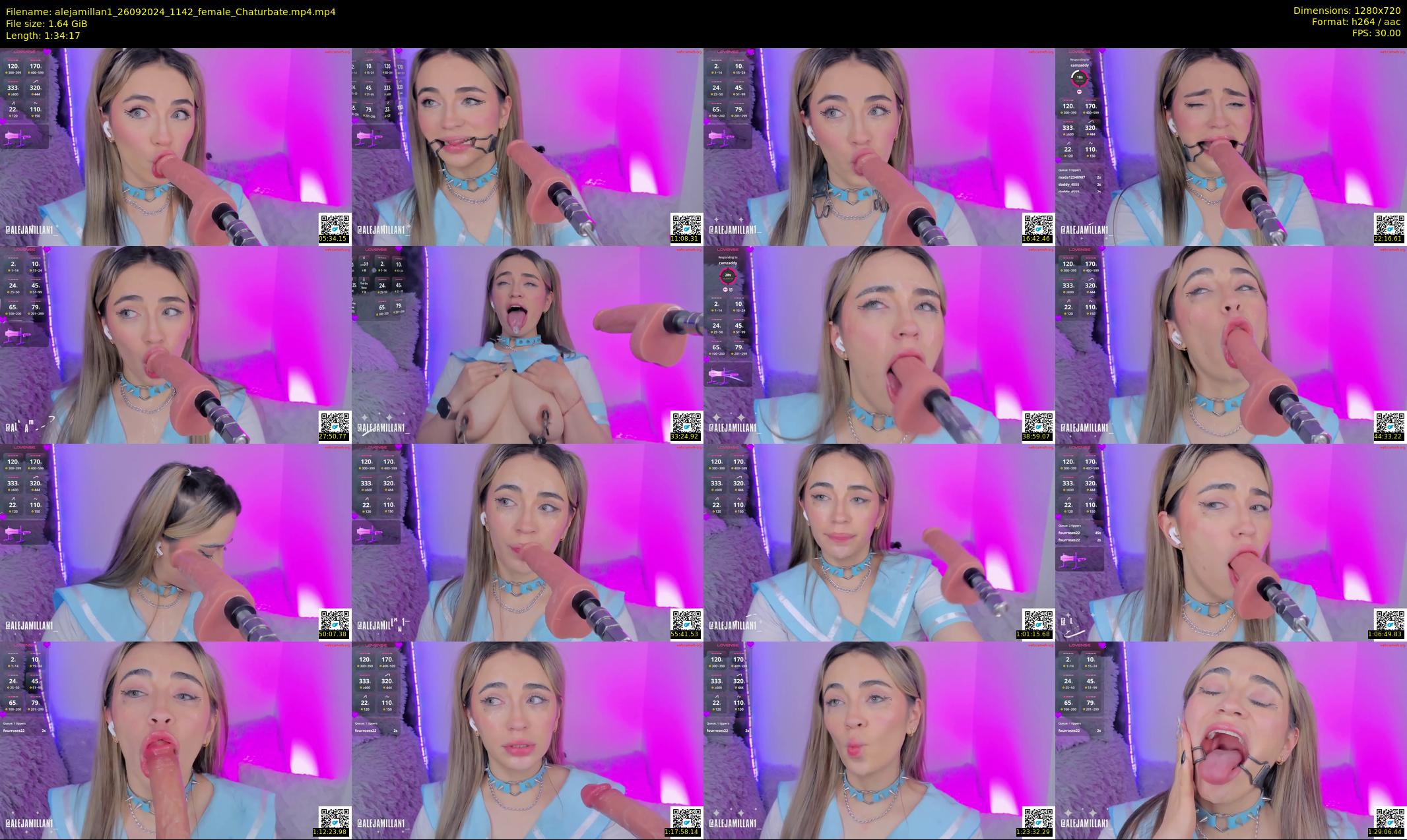 alejamillan1 — 95 minute Chaturbate female cam show recording, 720p, Sep 26, 2024