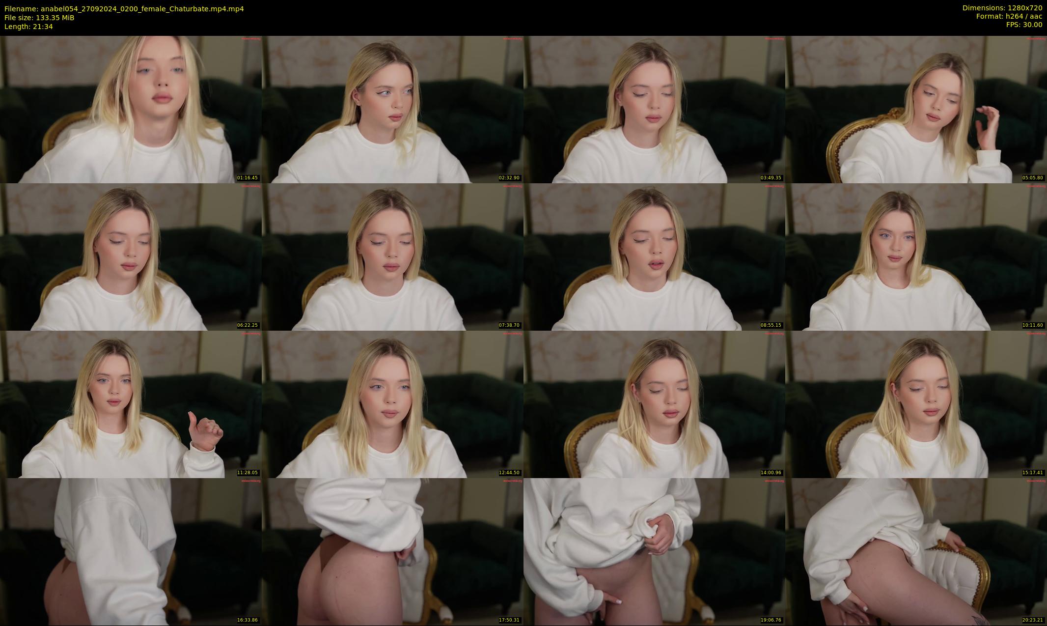 anabel054 — 22 minute Chaturbate female cam show recording, 720p, Sep 27, 2024