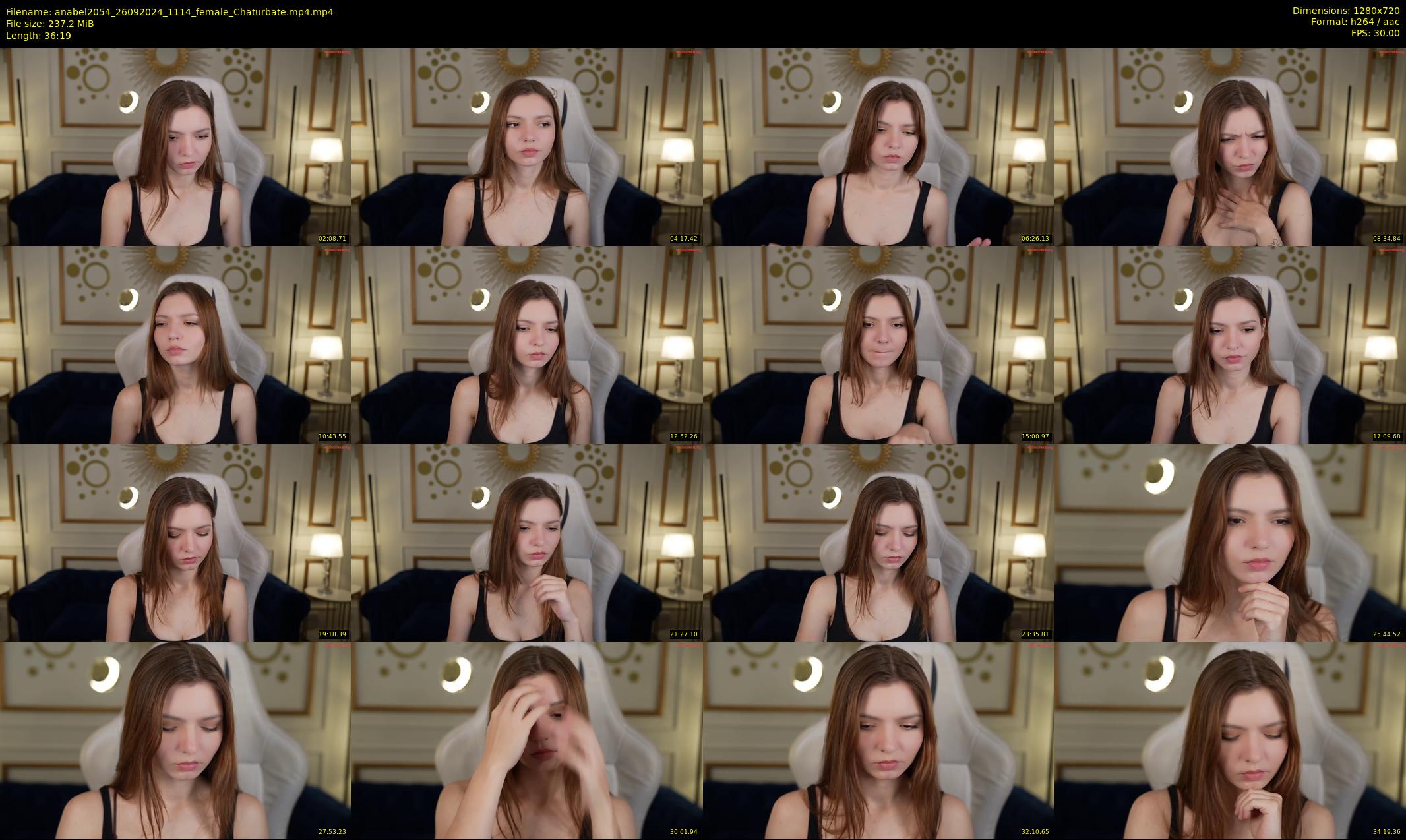 anabel2054 — 37 minute Chaturbate female cam show recording, 720p, Sep 26, 2024