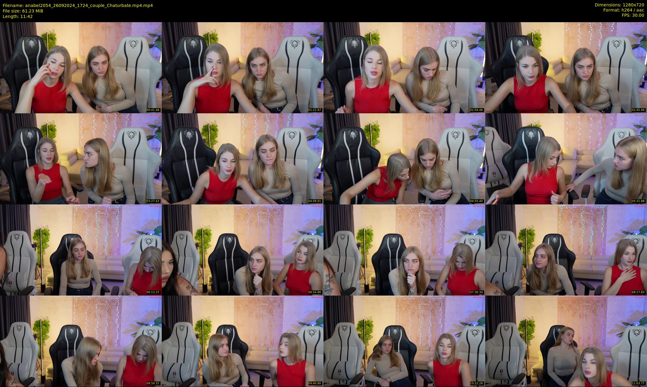 anabel2054 — 12 minute Chaturbate female cam show recording, 720p, Sep 26, 2024