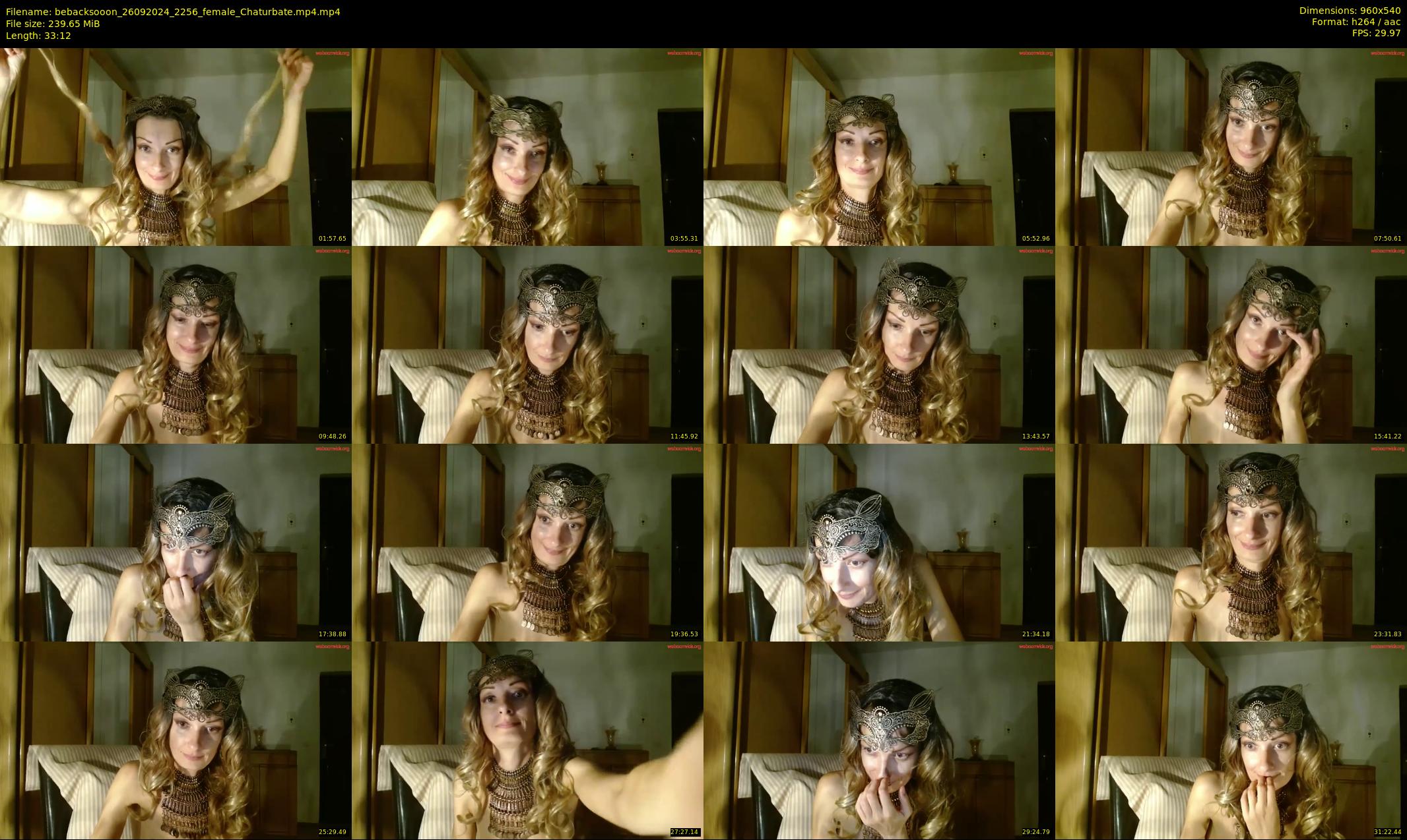 bebacksooon — 34 minute Chaturbate female cam show recording, 480p, Sep 26, 2024