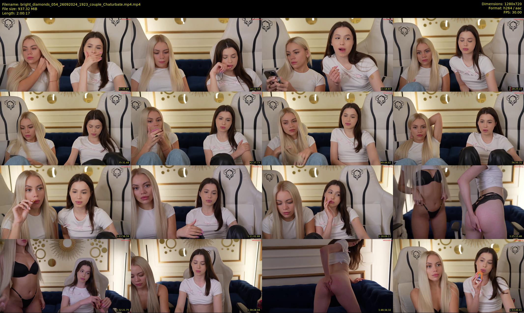 bright_diamonds_054 — 121 minute Chaturbate couple cam show recording, 720p, Sep 26, 2024