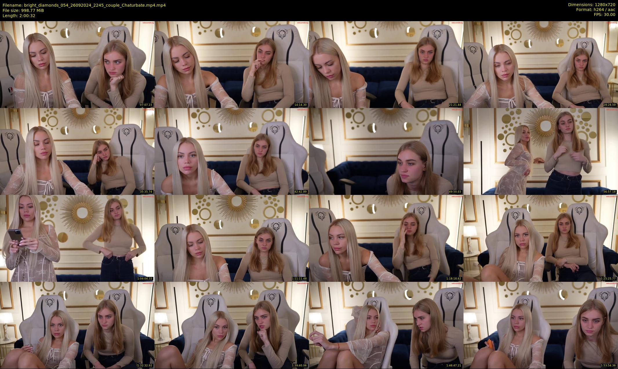 bright_diamonds_054 — 121 minute Chaturbate couple cam show recording, 720p, Sep 26, 2024