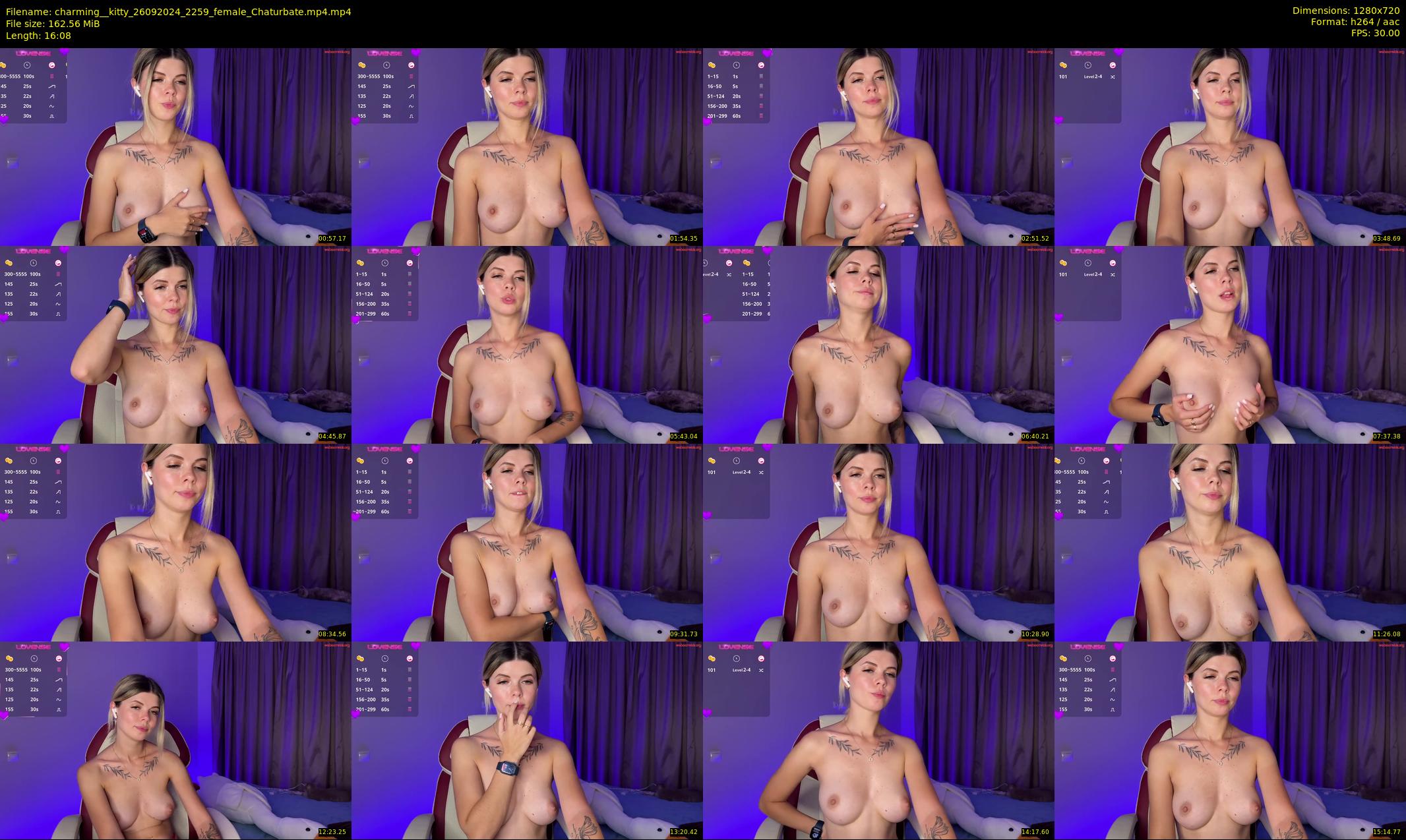 charming__kitty — 17 minute Chaturbate female cam show recording, 720p, Sep 26, 2024