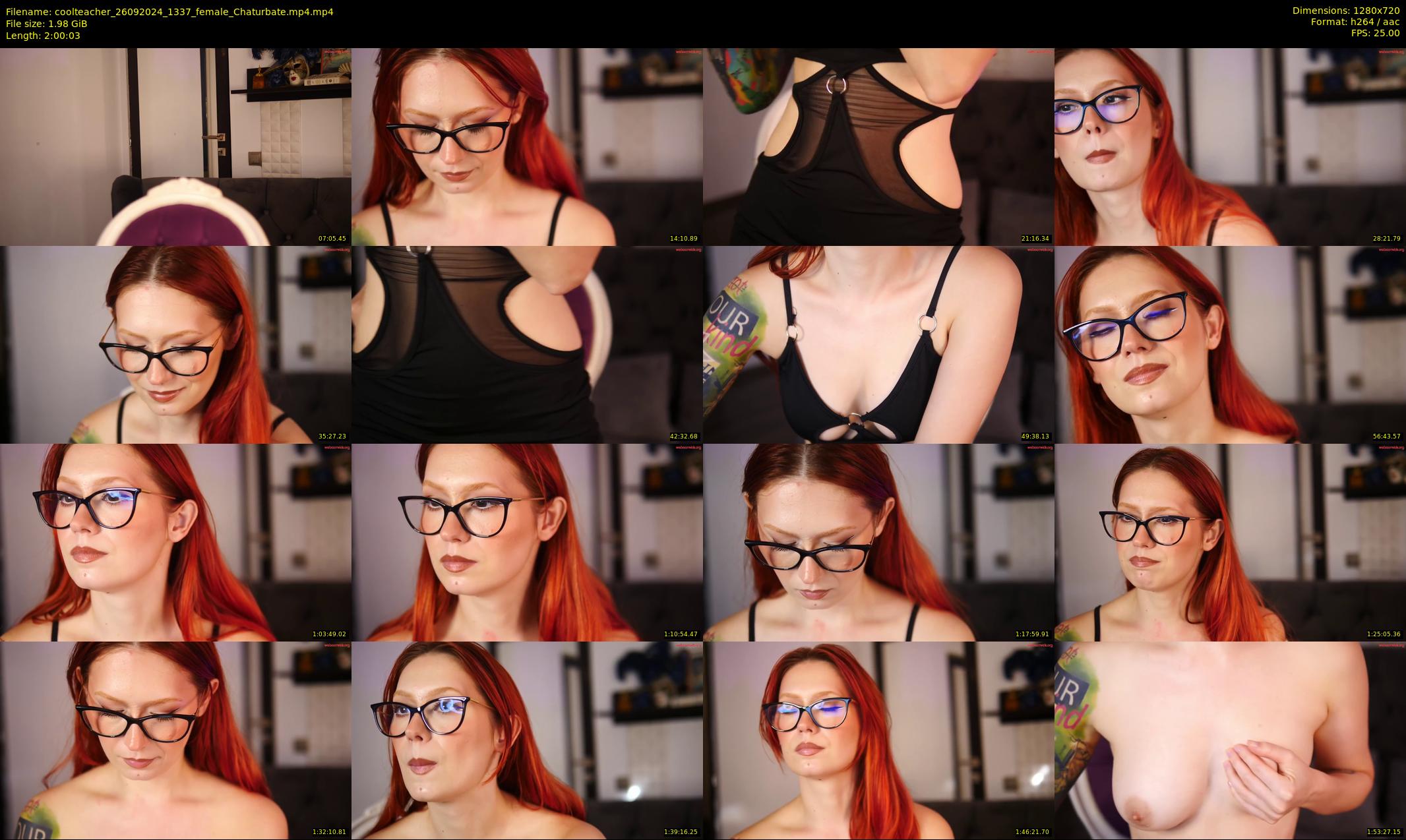 coolteacher — 121 minute Chaturbate female cam show recording, 720p, Sep 26, 2024