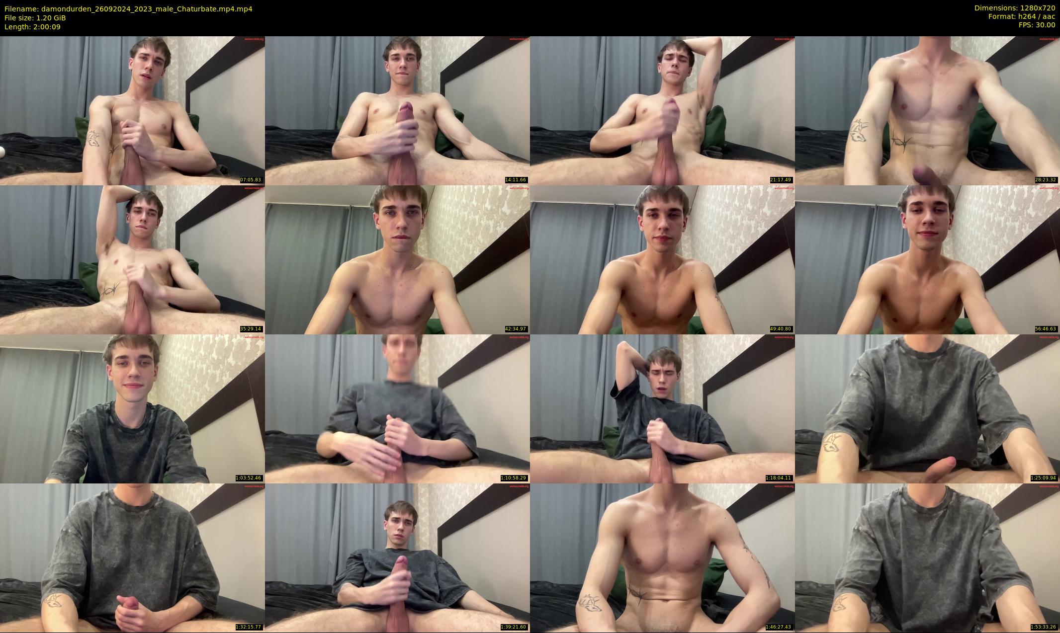 damondurden — 121 minute Chaturbate male cam show recording, 720p, Sep 26, 2024