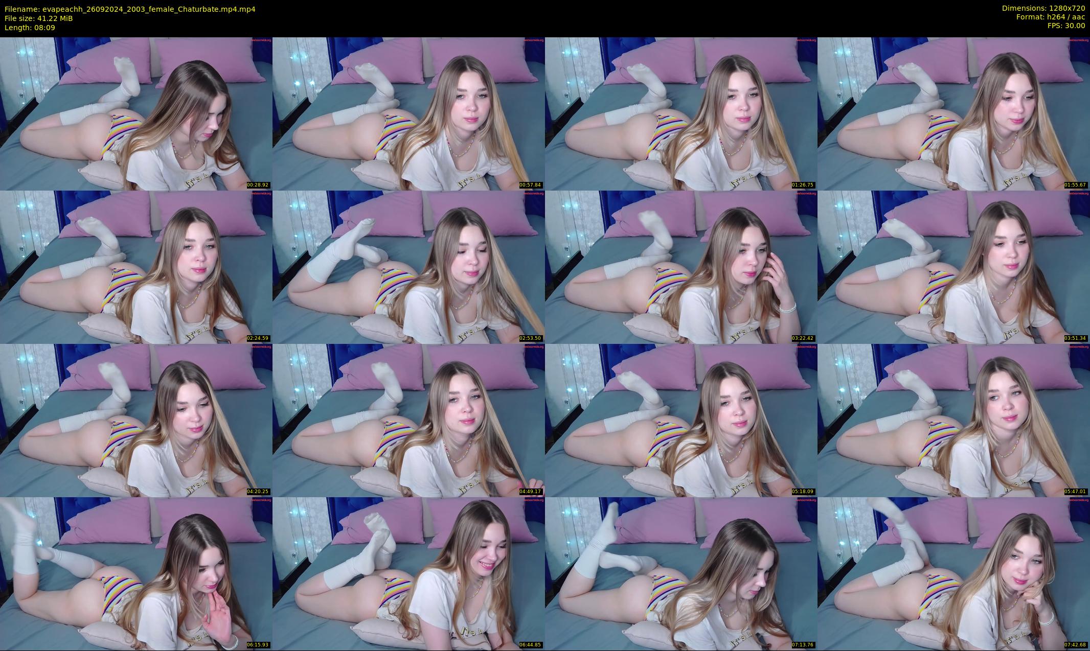 evapeachh — 9 minute Chaturbate female cam show recording, 720p, Sep 26, 2024