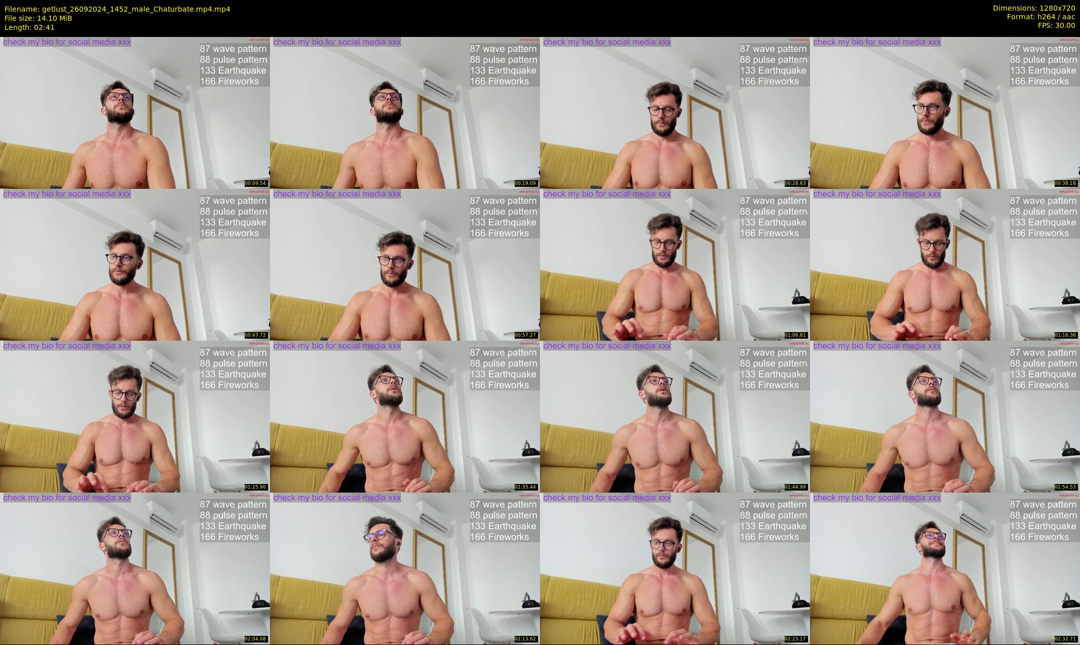getlust — 3 minute Chaturbate male cam show recording, 720p, Sep 26, 2024