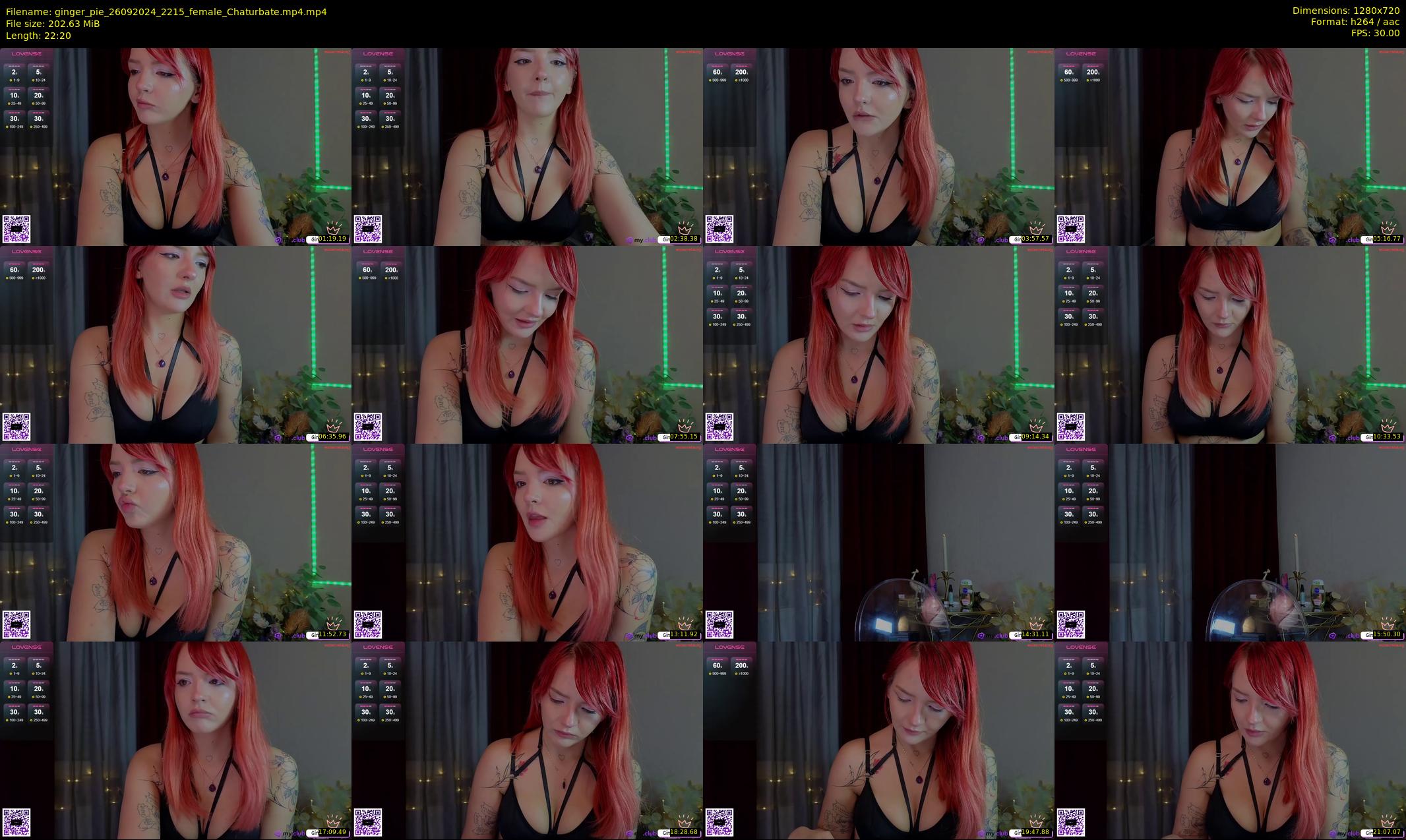 ginger_pie — 23 minute Chaturbate female cam show recording, 720p, Sep 26, 2024