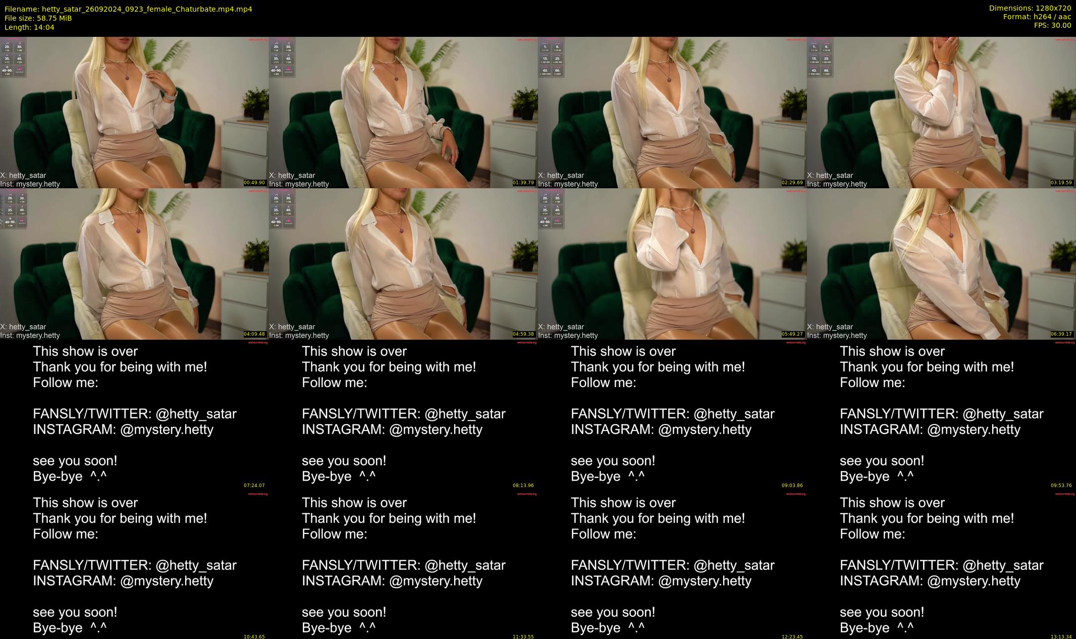 hetty_satar — 15 minute Chaturbate female cam show recording, 720p, Sep 26, 2024