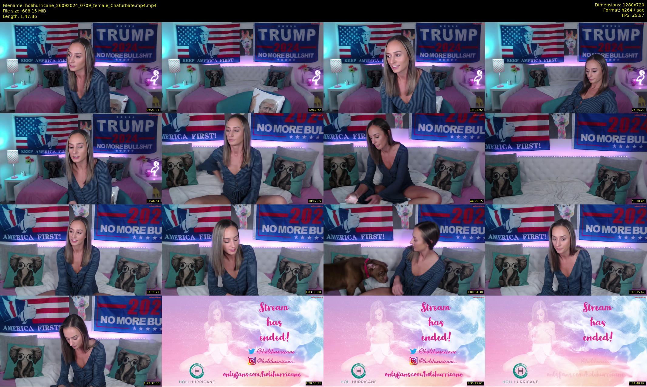 holihurricane — 108 minute Chaturbate female cam show recording, 720p, Sep 26, 2024