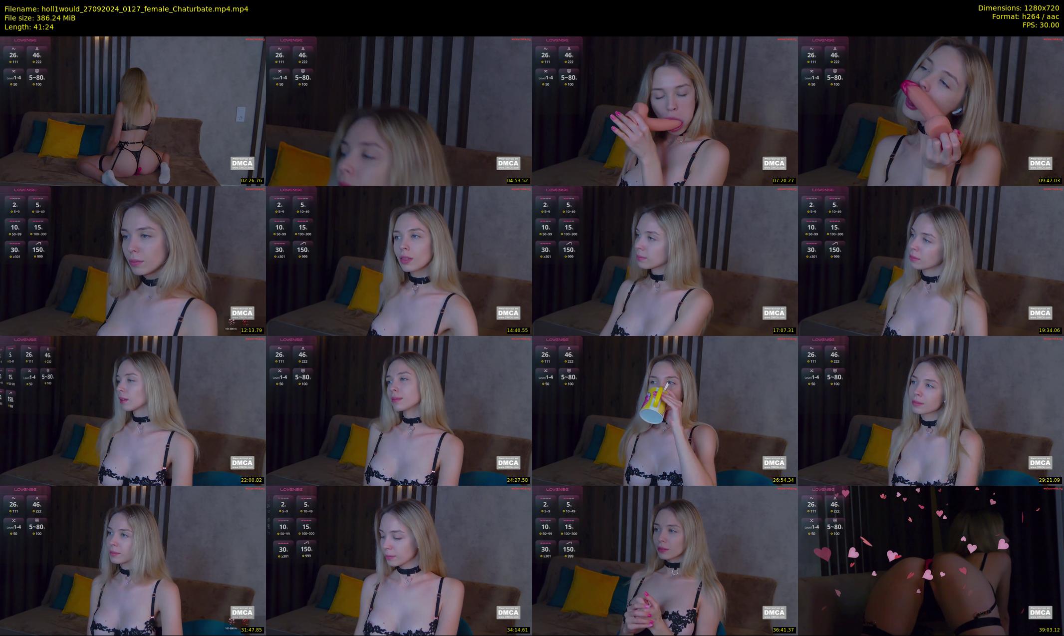 holl1would — 42 minute Chaturbate female cam show recording, 720p, Sep 27, 2024