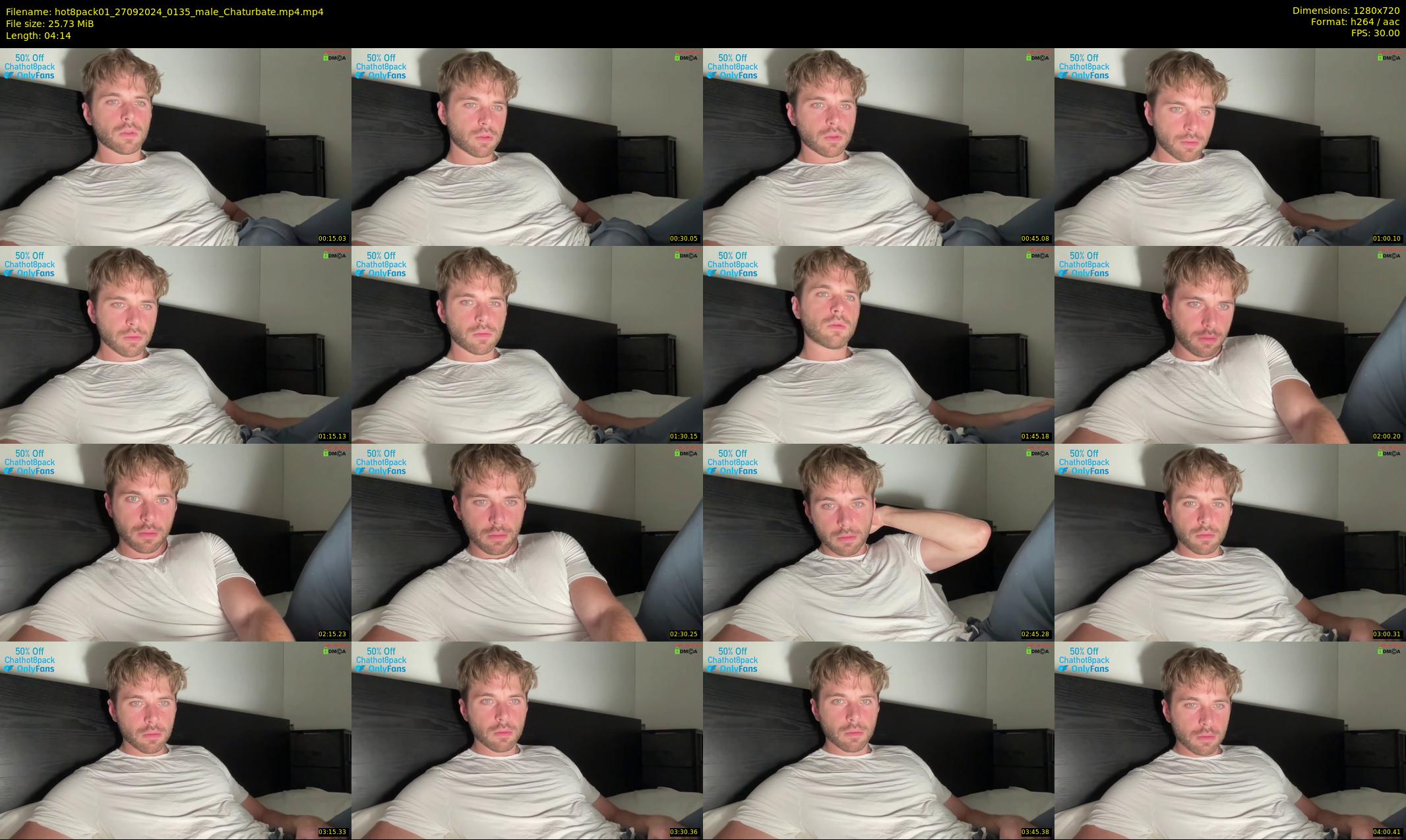 hot8pack01 — 5 minute Chaturbate male cam show recording, 720p, Sep 27, 2024