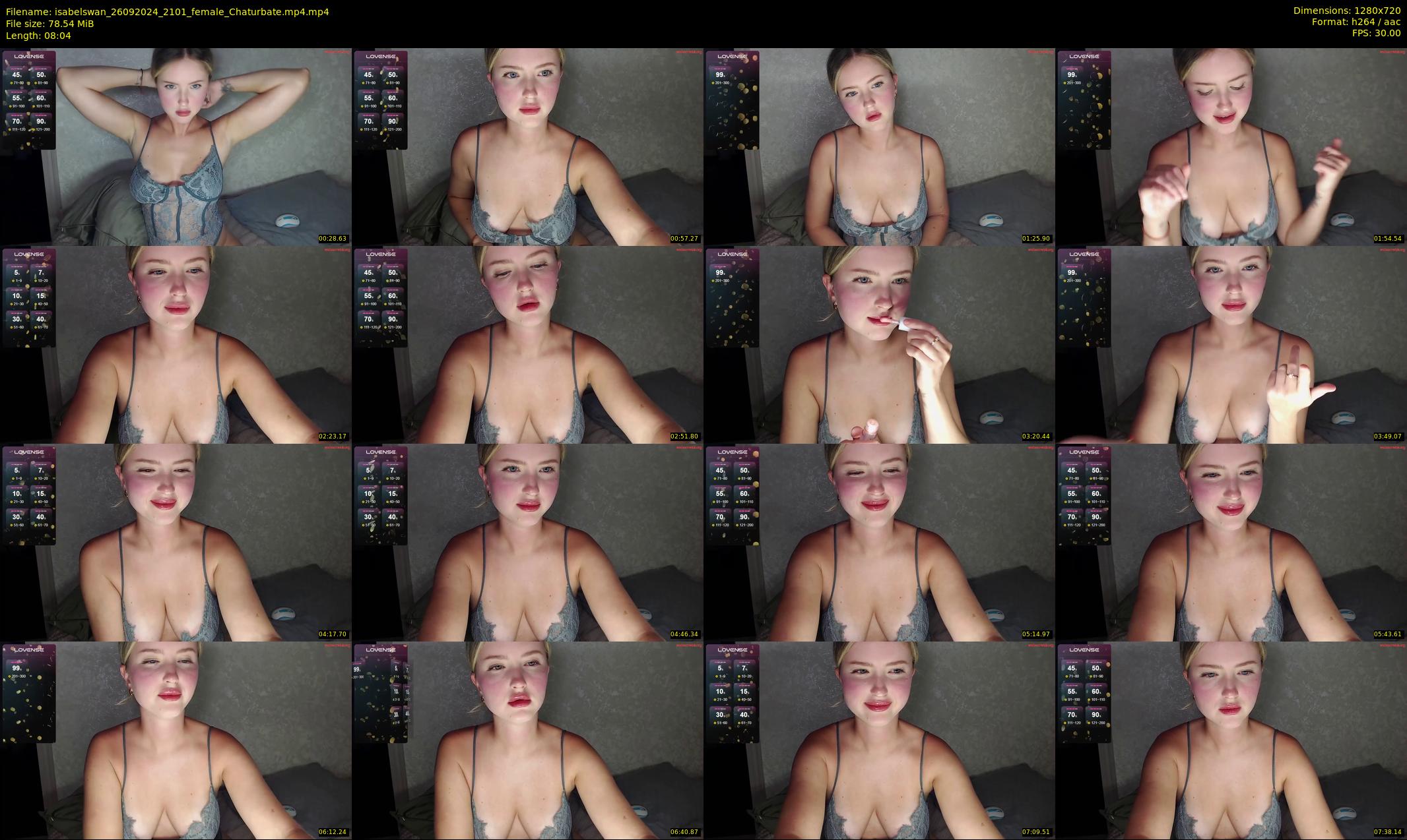 isabelswan — 9 minute Chaturbate female cam show recording, 720p, Sep 26, 2024
