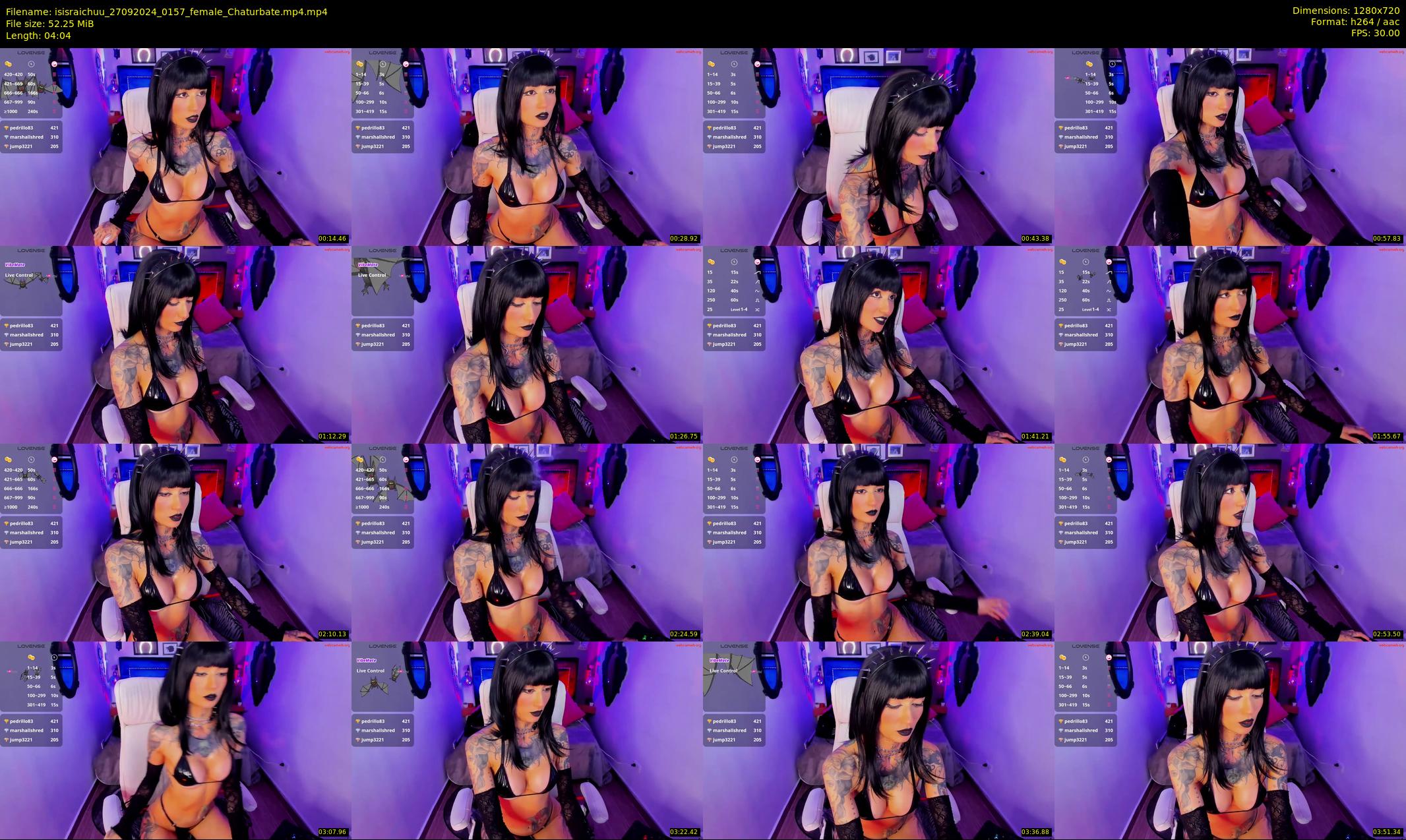 isisraichuu — 5 minute Chaturbate female cam show recording, 720p, Sep 27, 2024
