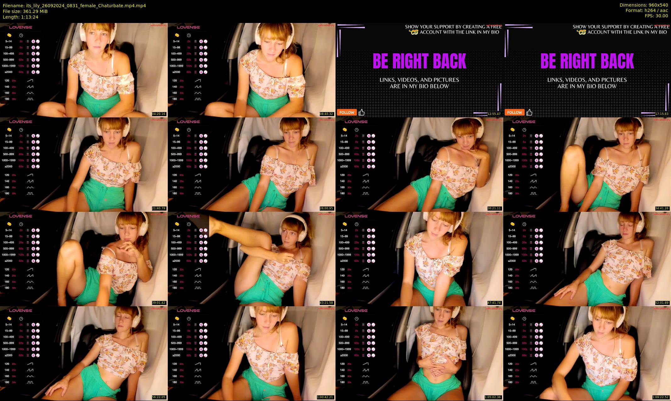 its_lily — 74 minute Chaturbate female cam show recording, 480p, Sep 26, 2024