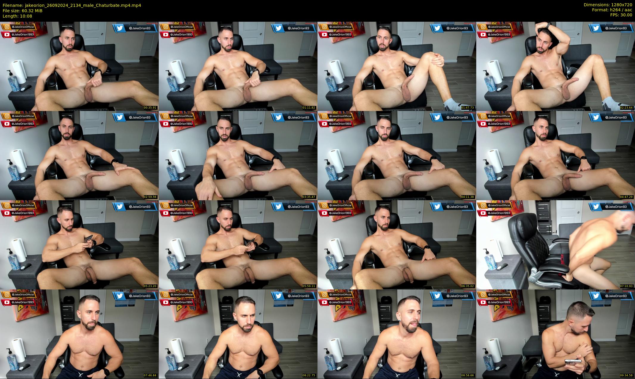 jakeorion — 11 minute Chaturbate male cam show recording, 720p, Sep 26, 2024