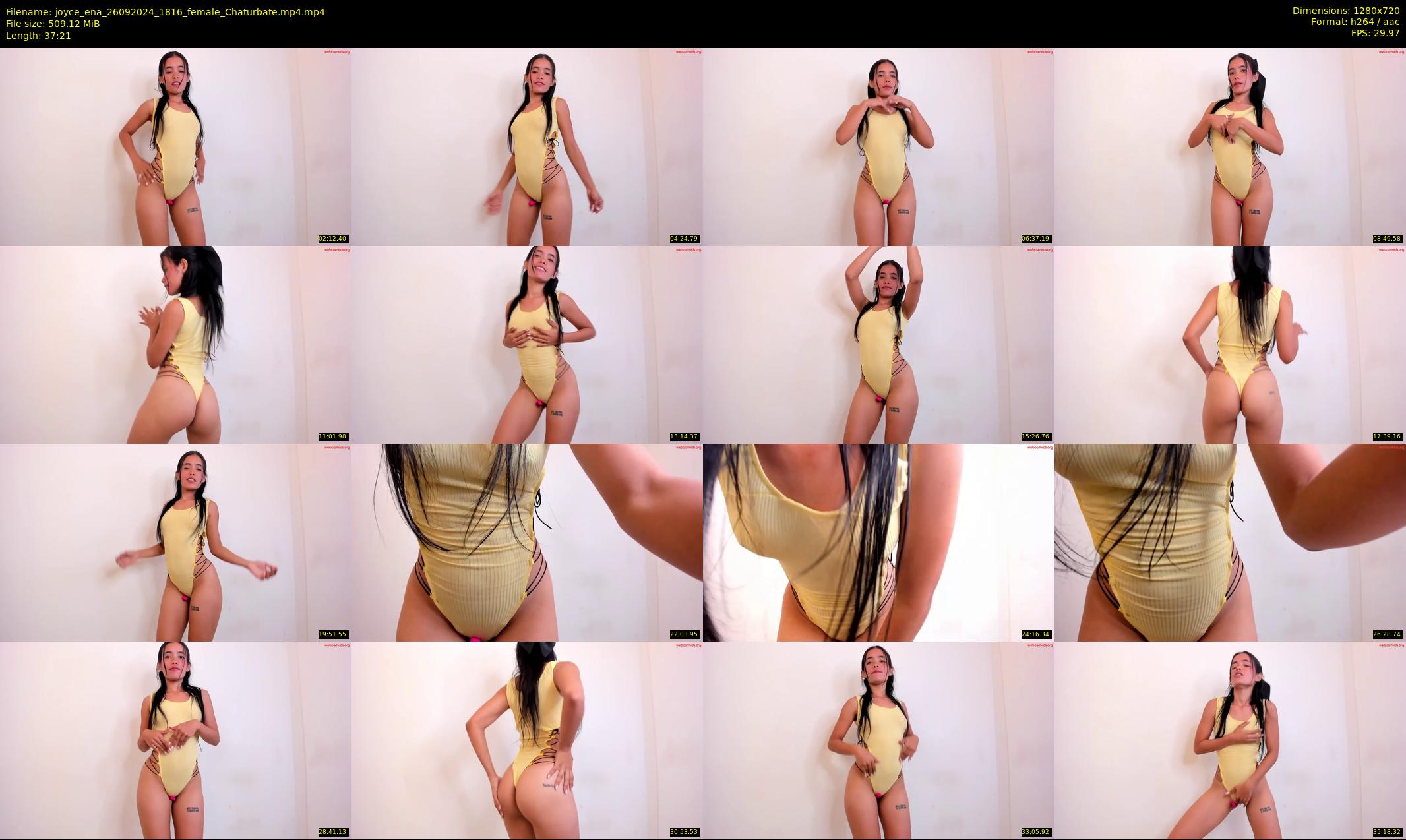 joyce_ena — 38 minute Chaturbate female cam show recording, 720p, Sep 26, 2024