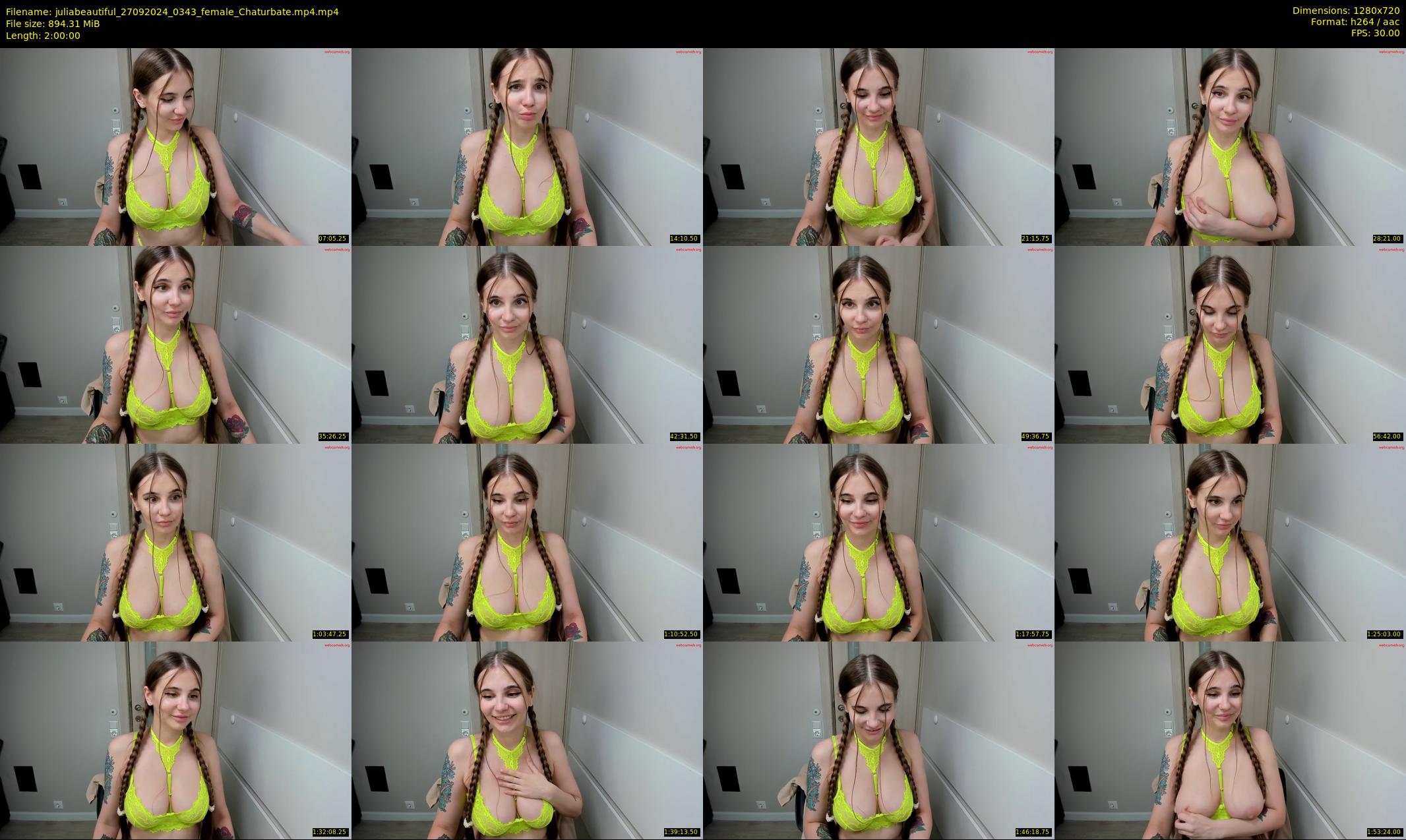juliabeautiful — 120 minute Chaturbate female cam show recording, 720p, Sep 27, 2024