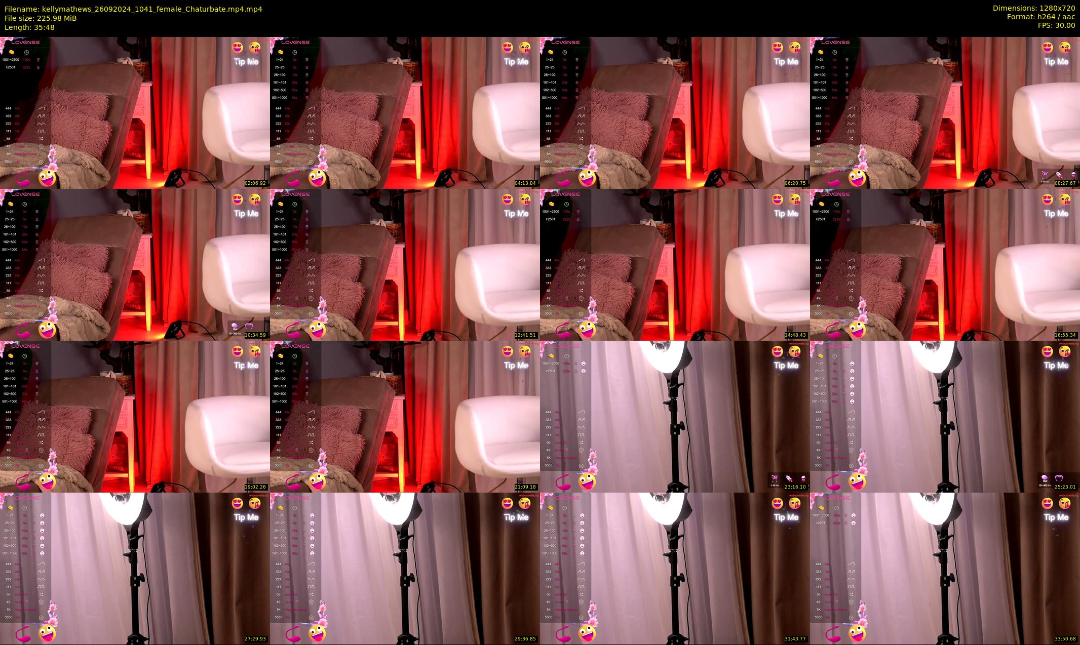 kellymathews — 36 minute Chaturbate female cam show recording, 720p, Sep 26, 2024
