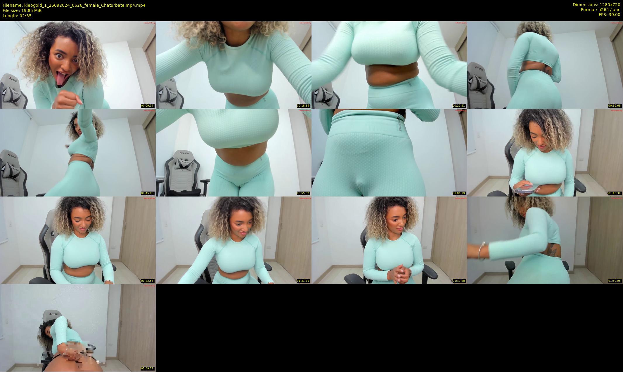 kleogold_1 — 3 minute Chaturbate female cam show recording, 720p, Sep 26, 2024