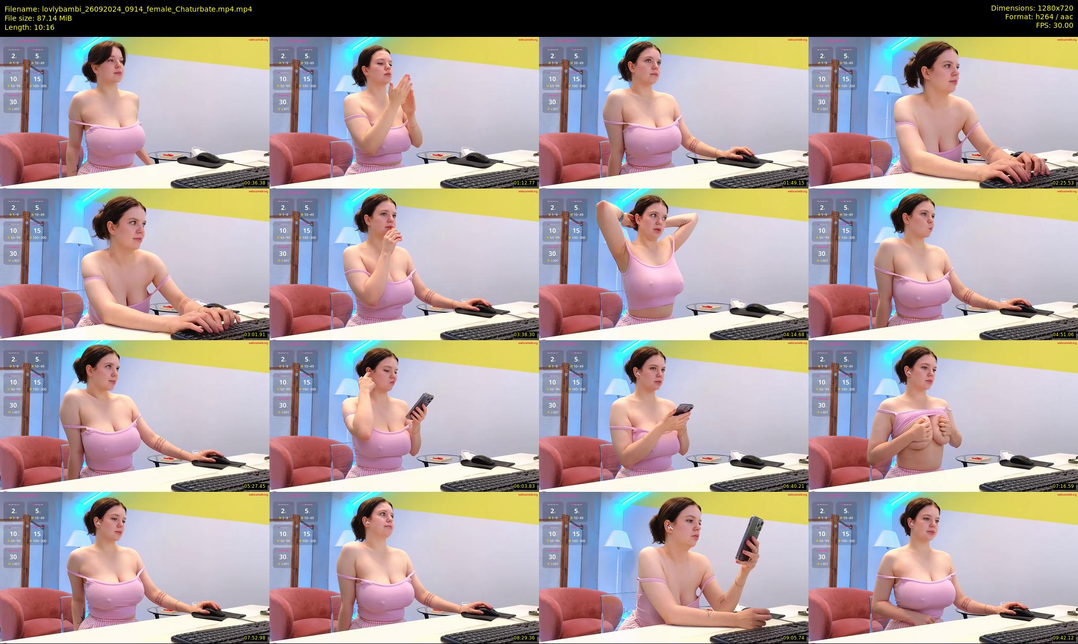 lovlybambi — 11 minute Chaturbate female cam show recording, 720p, Sep 26, 2024
