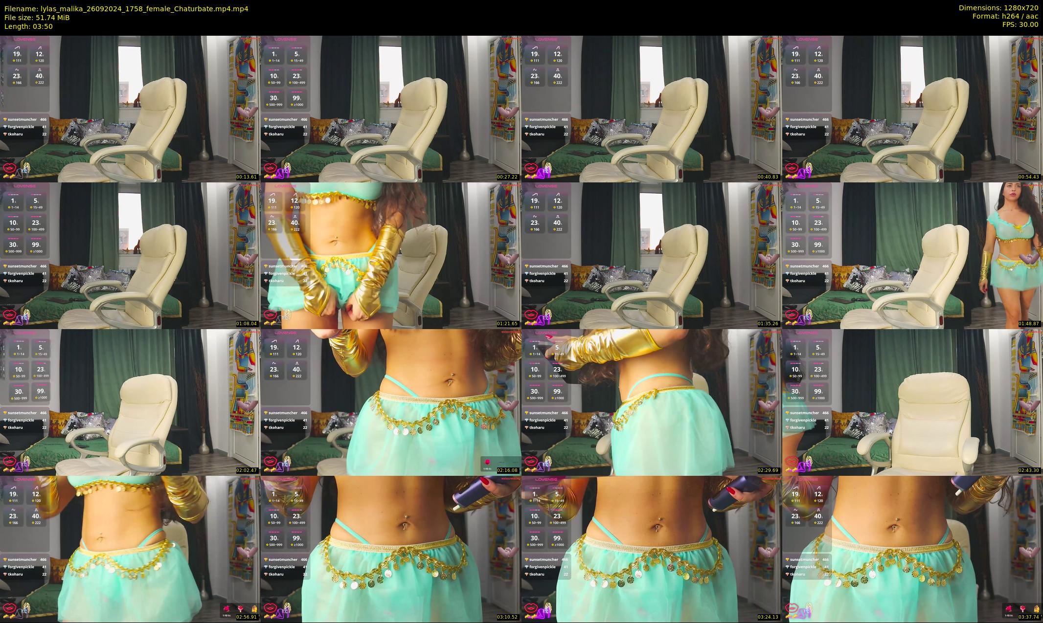 lylas_malika — 4 minute Chaturbate female cam show recording, 720p, Sep 26, 2024