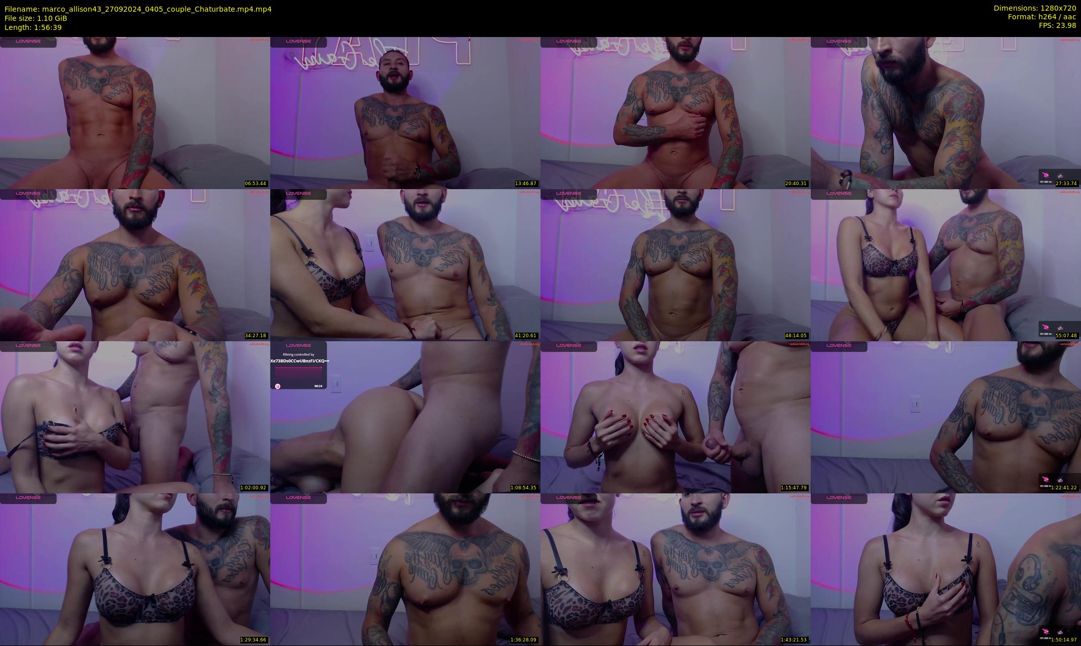 marco_allison43 — 117 minute Chaturbate couple cam show recording, 720p, Sep 27, 2024