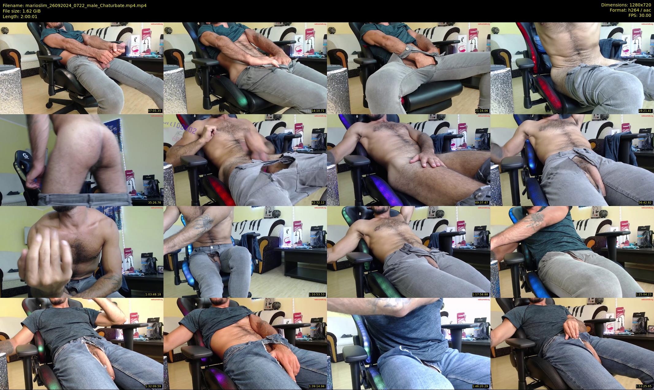 marioslim — 121 minute Chaturbate male cam show recording, 720p, Sep 26, 2024