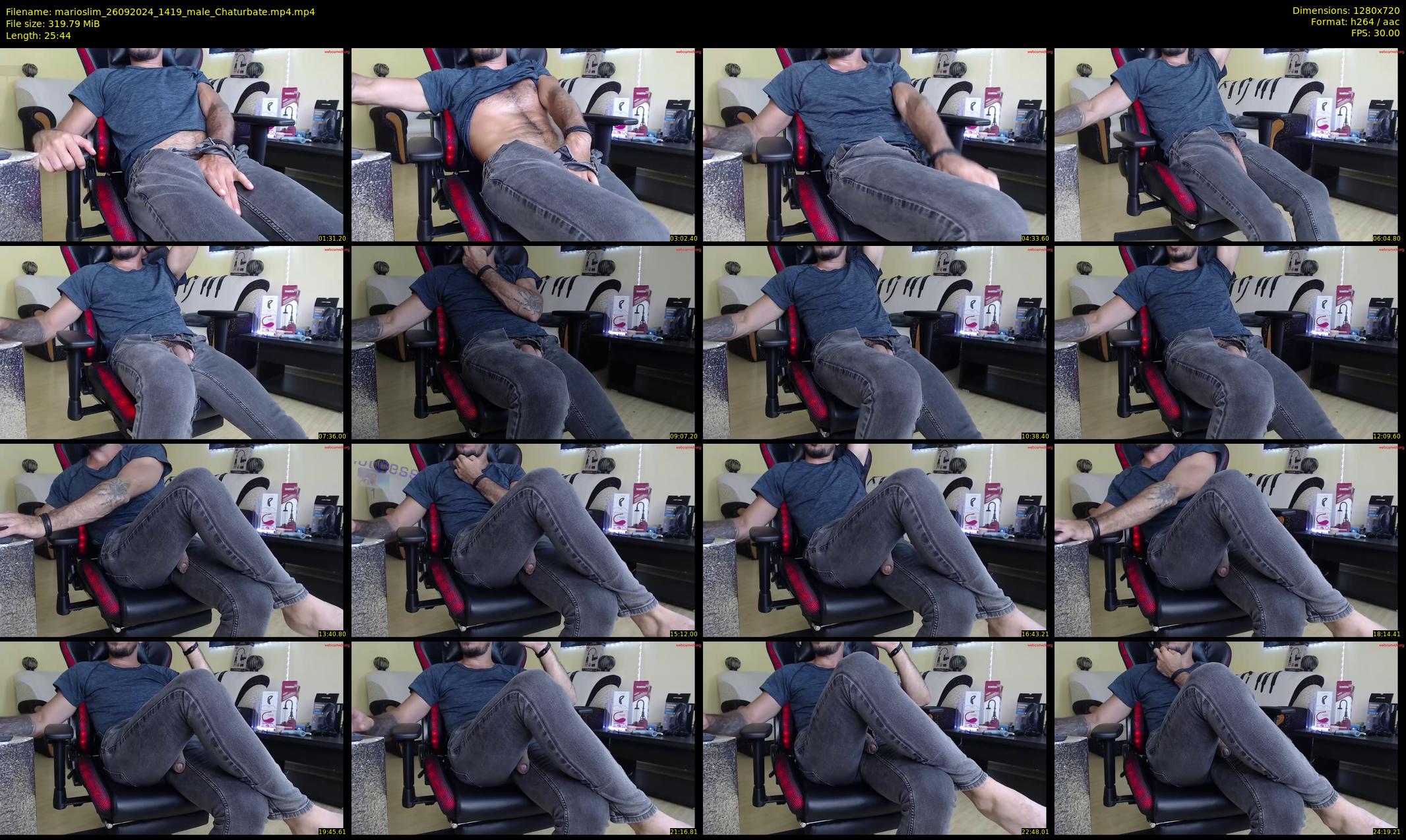 marioslim — 26 minute Chaturbate male cam show recording, 720p, Sep 26, 2024