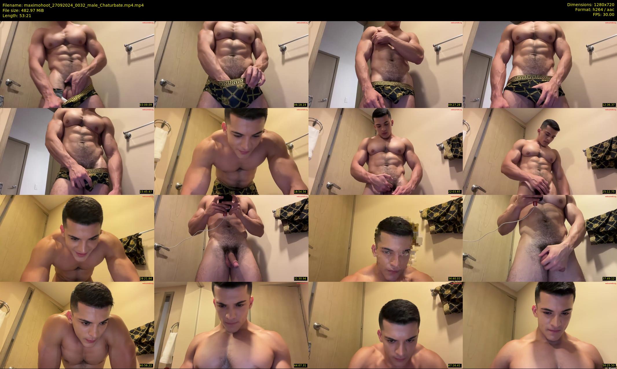 maximohoot — 54 minute Chaturbate male cam show recording, 720p, Sep 27, 2024