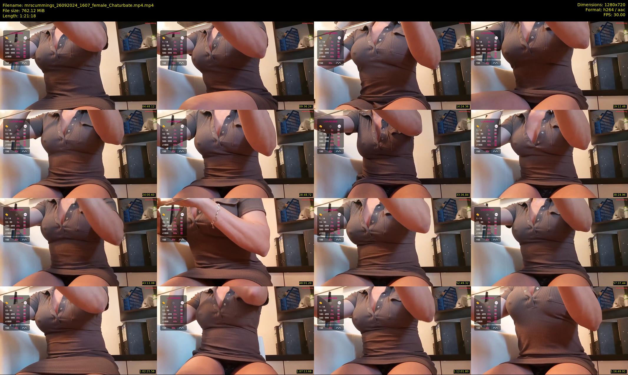 mrscummings — 82 minute Chaturbate female cam show recording, 720p, Sep 26, 2024