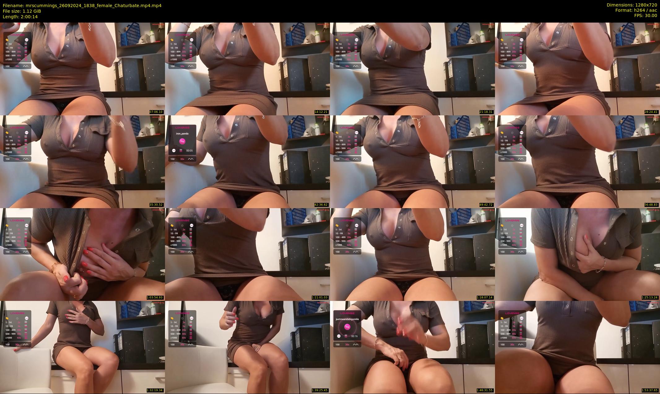 mrscummings — 121 minute Chaturbate female cam show recording, 720p, Sep 26, 2024