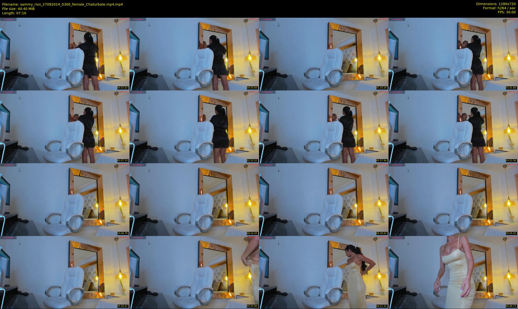 sammy_rios — 8 minute Chaturbate female cam show recording, 720p, Sep 27, 2024