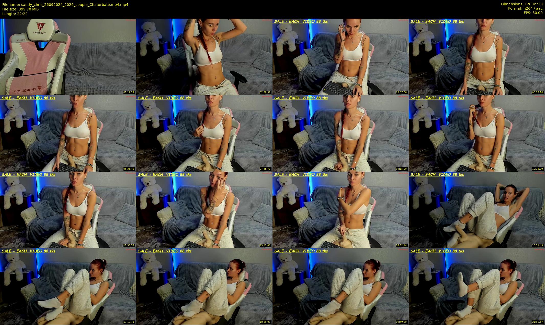 sandy_chris — 23 minute Chaturbate couple cam show recording, 720p, Sep 26, 2024