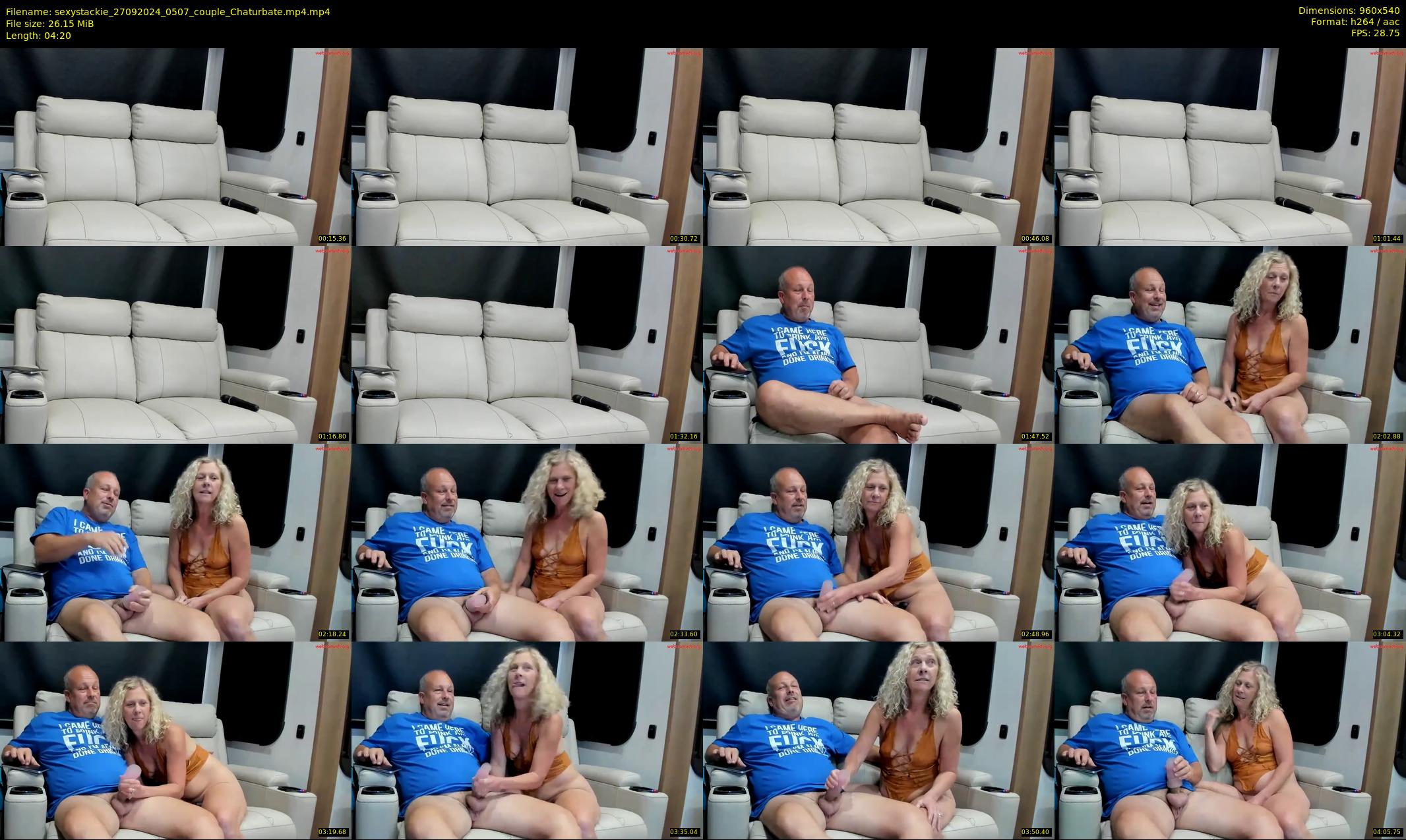 sexystackie — 5 minute Chaturbate couple cam show recording, 480p, Sep 27, 2024