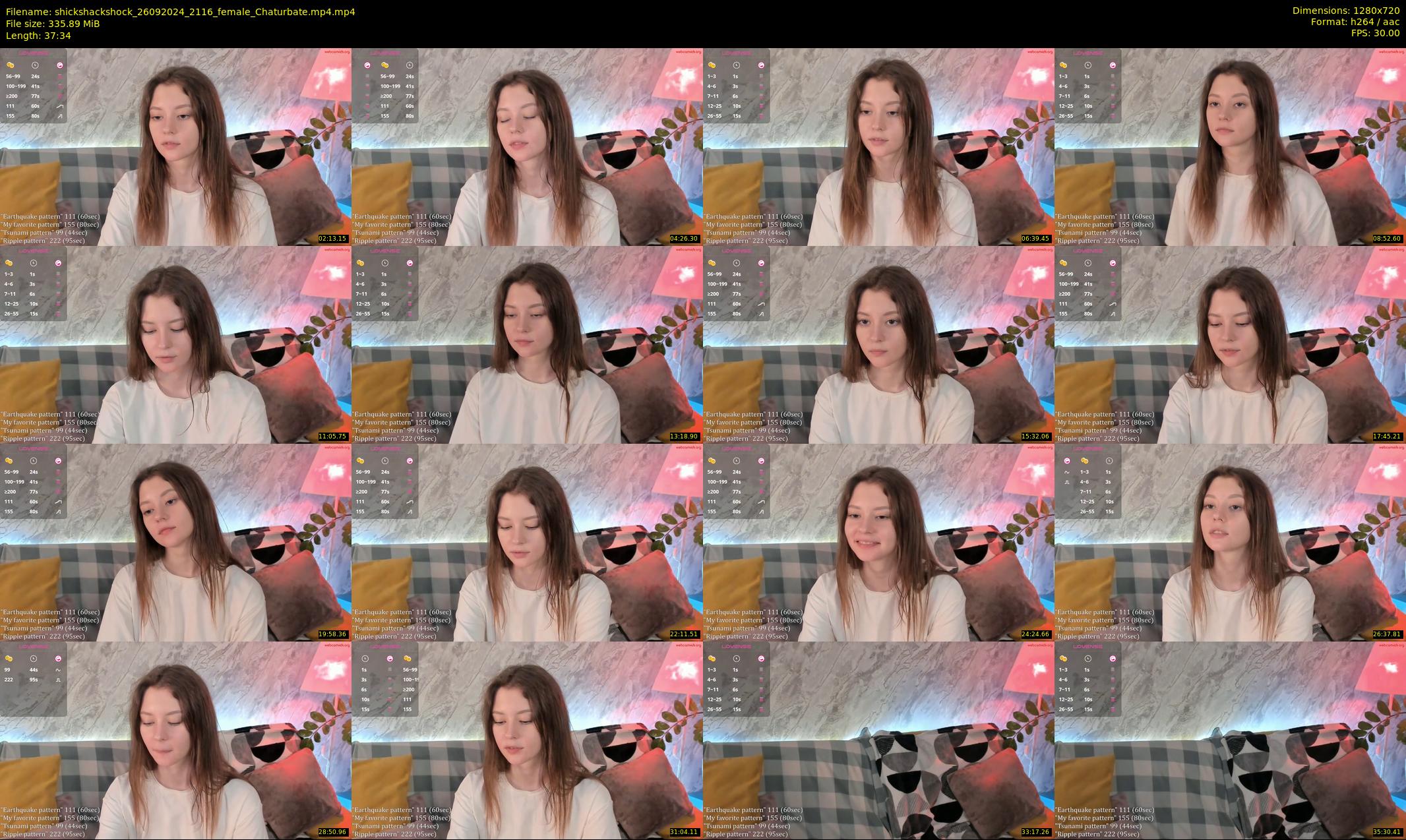 shickshackshock — 38 minute Chaturbate female cam show recording, 720p, Sep 26, 2024