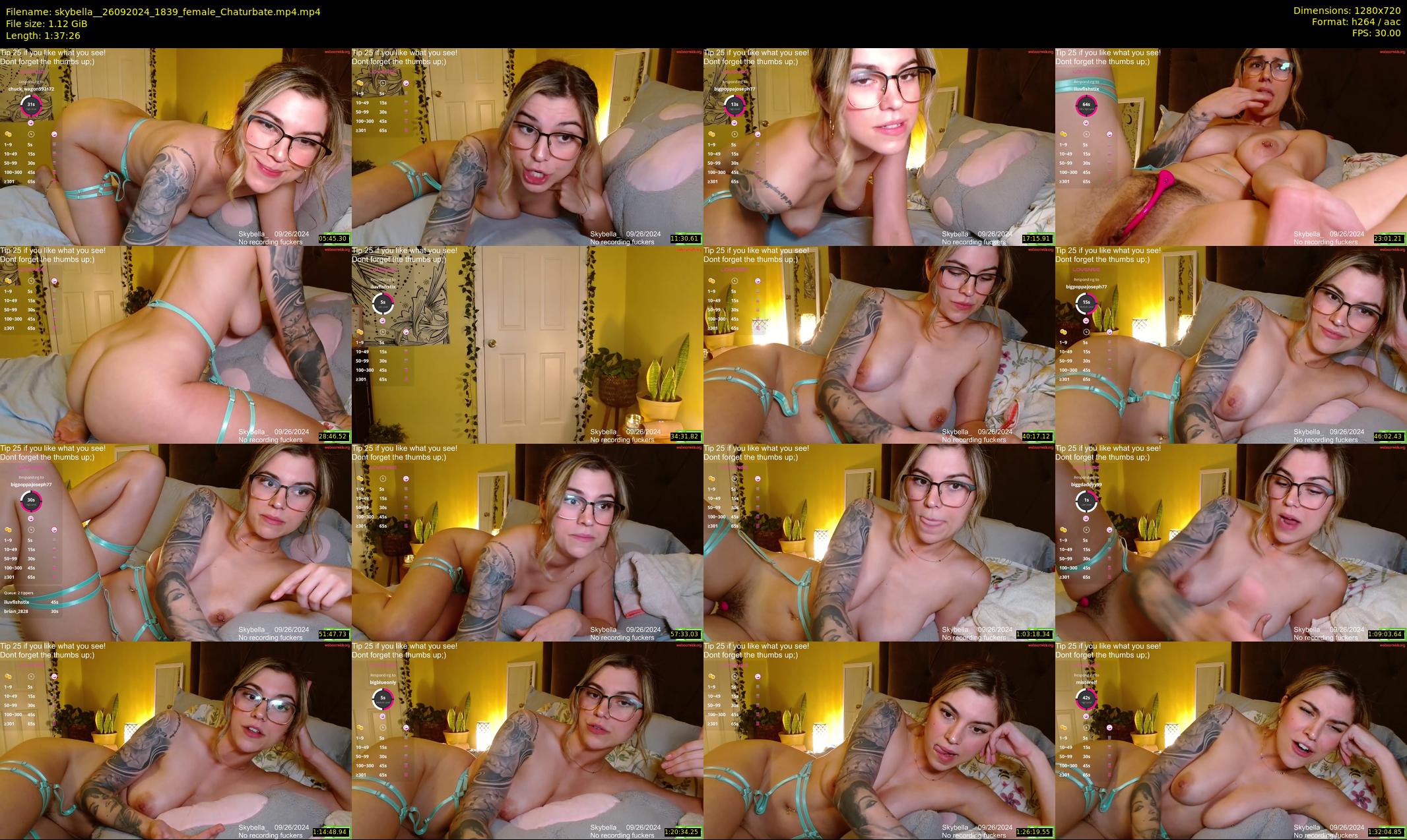 skybella_ — 98 minute Chaturbate female cam show recording, 720p, Sep 26, 2024