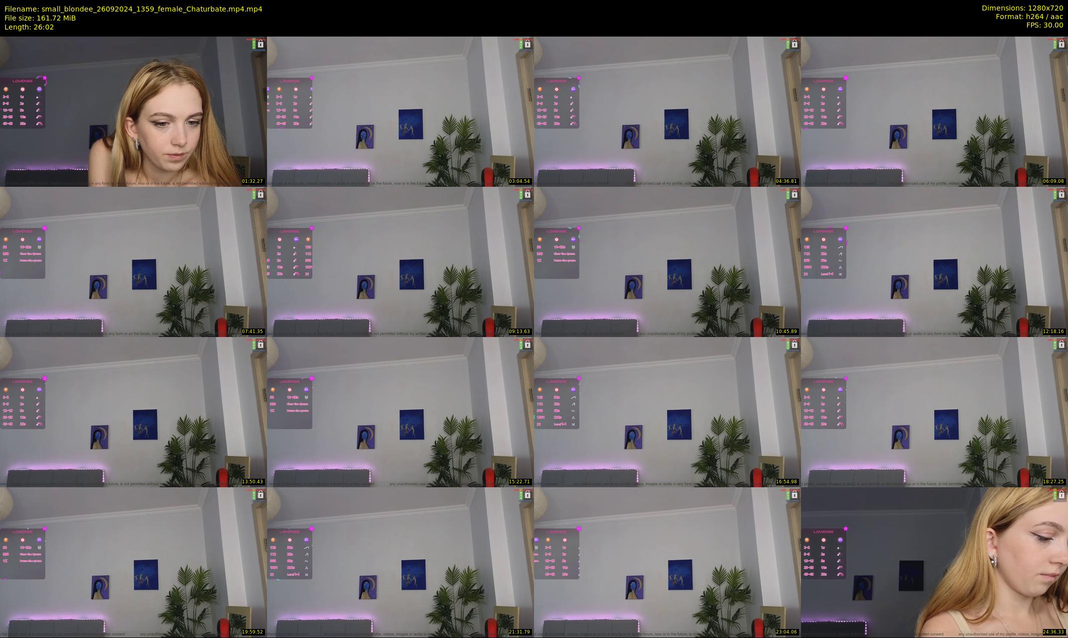 small_blondee — 27 minute Chaturbate female cam show recording, 720p, Sep 26, 2024