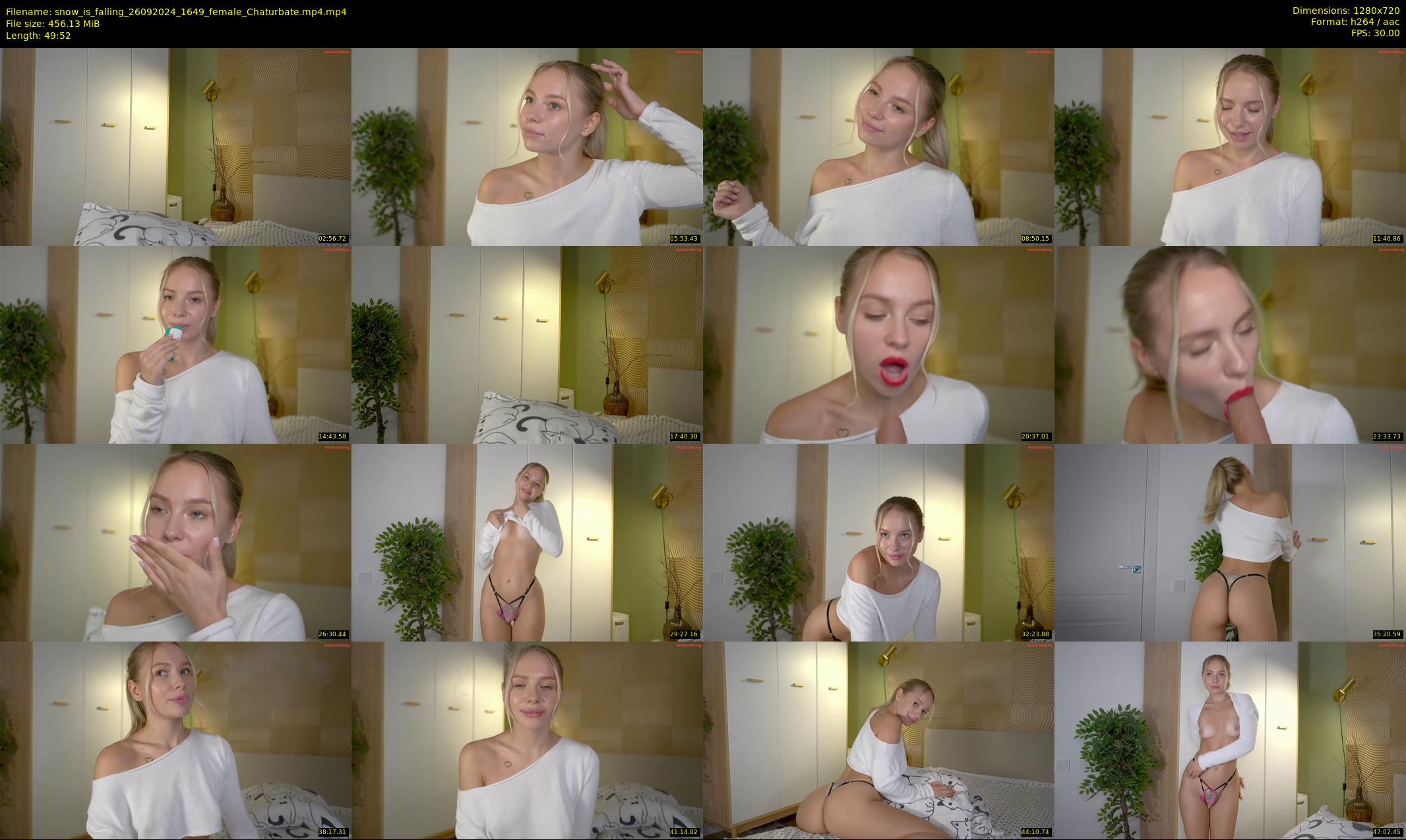 snow_is_falling — 50 minute Chaturbate female cam show recording, 720p, Sep 26, 2024