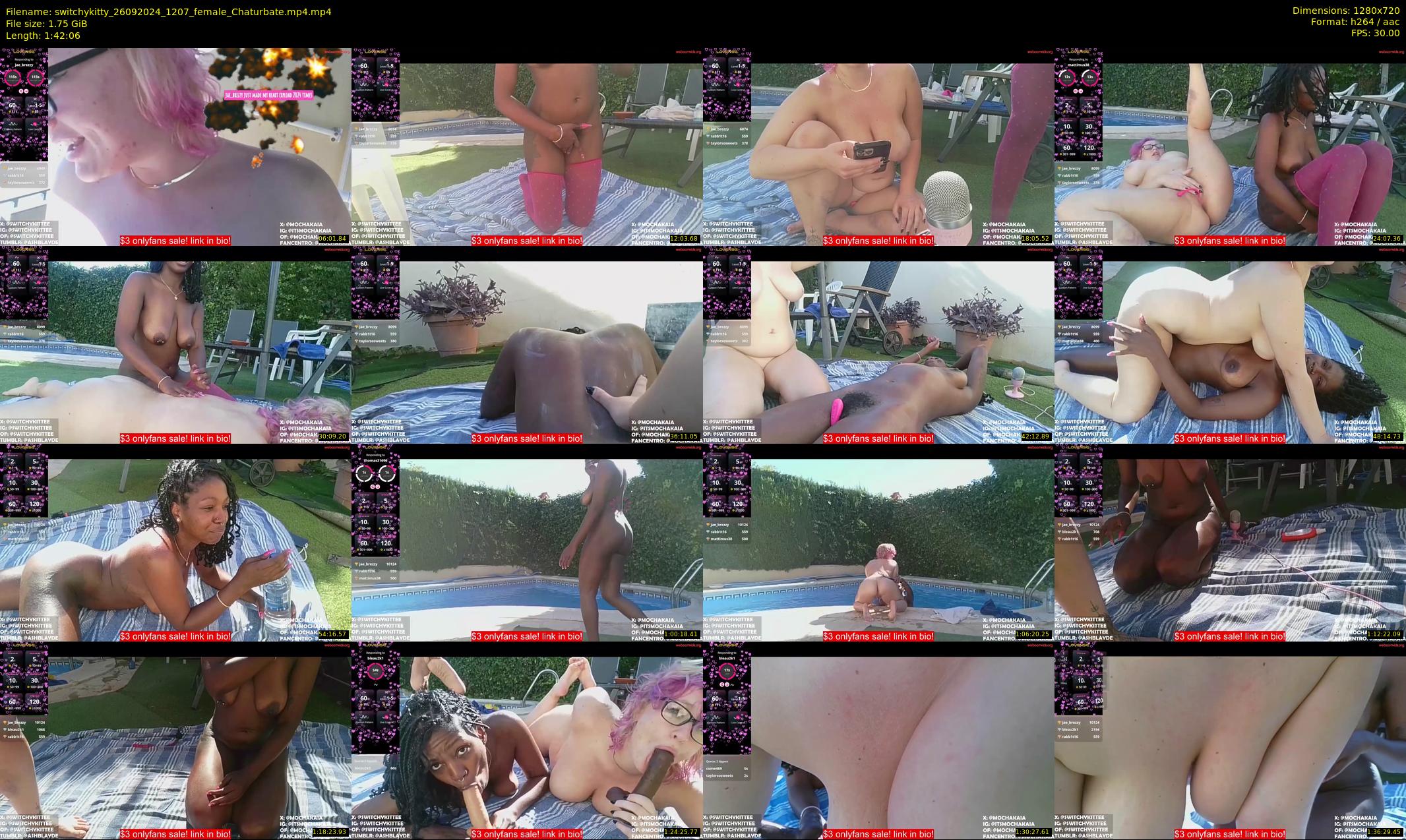 switchykitty — 103 minute Chaturbate female cam show recording, 720p, Sep 26, 2024