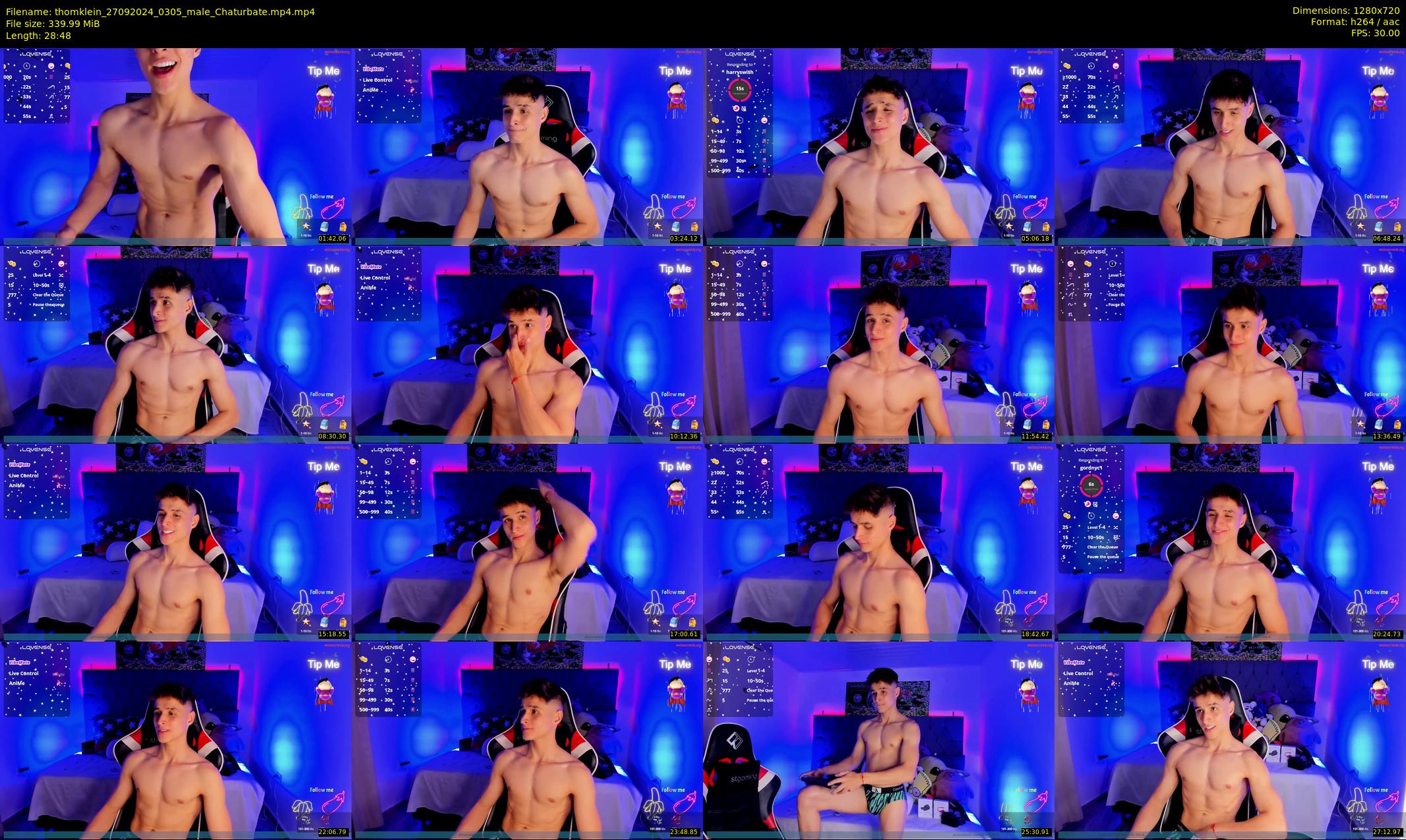 thomklein — 29 minute Chaturbate male cam show recording, 720p, Sep 27, 2024