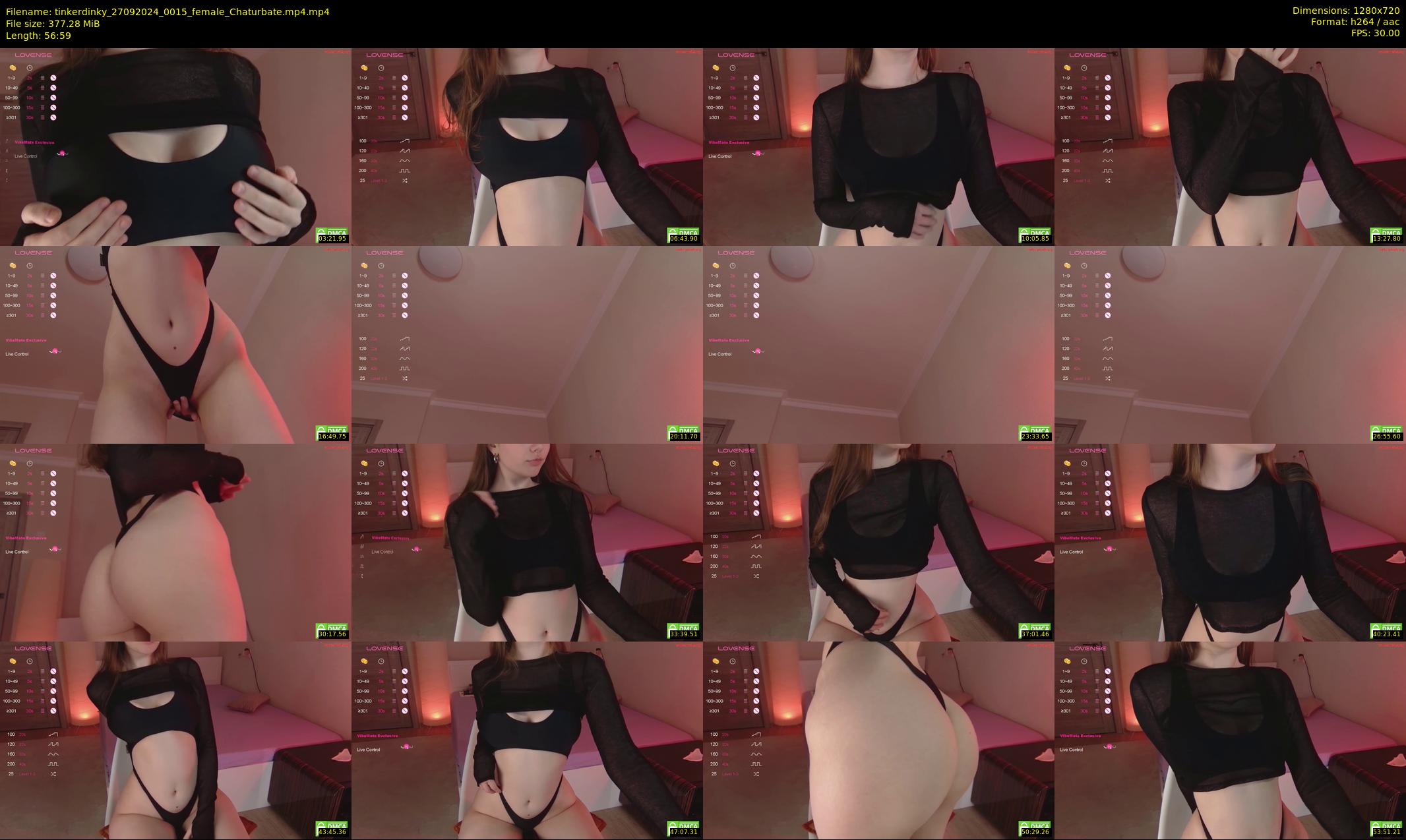 tinkerdinky — 57 minute Chaturbate female cam show recording, 720p, Sep 27, 2024