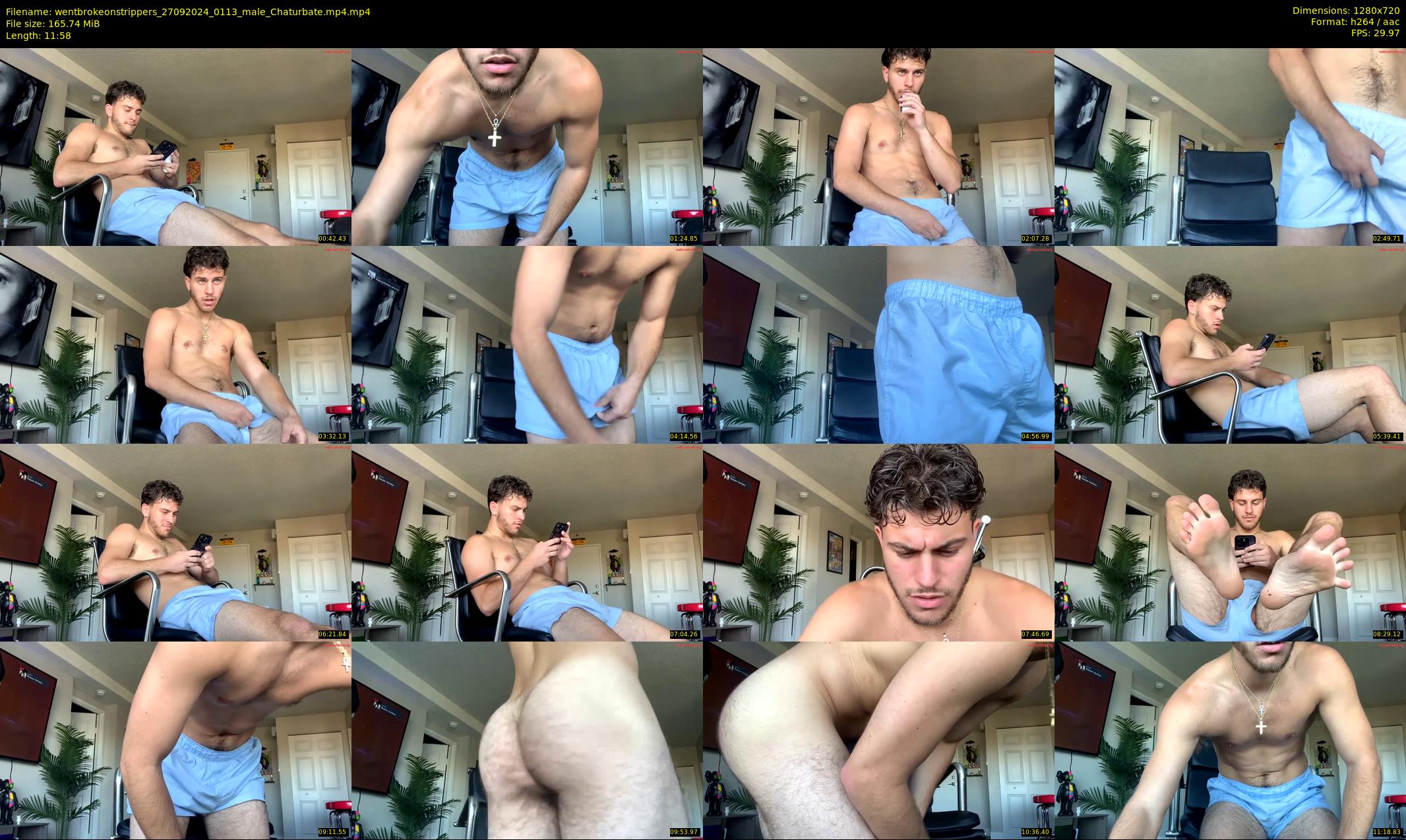 wentbrokeonstrippers — 12 minute Chaturbate male cam show recording, 720p, Sep 27, 2024