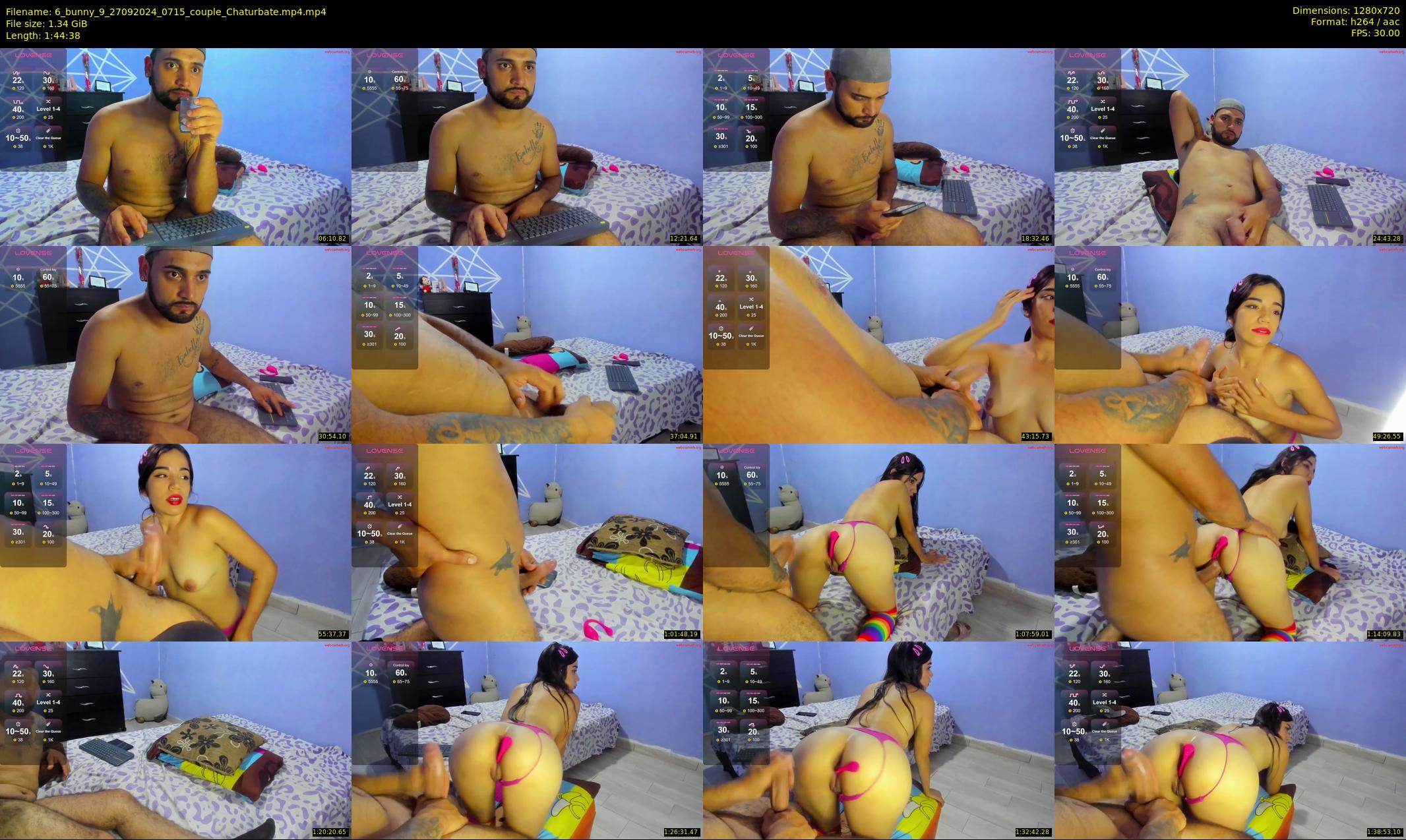 6_bunny_9 — 105 minute Chaturbate couple cam show recording, 720p, Sep 27, 2024