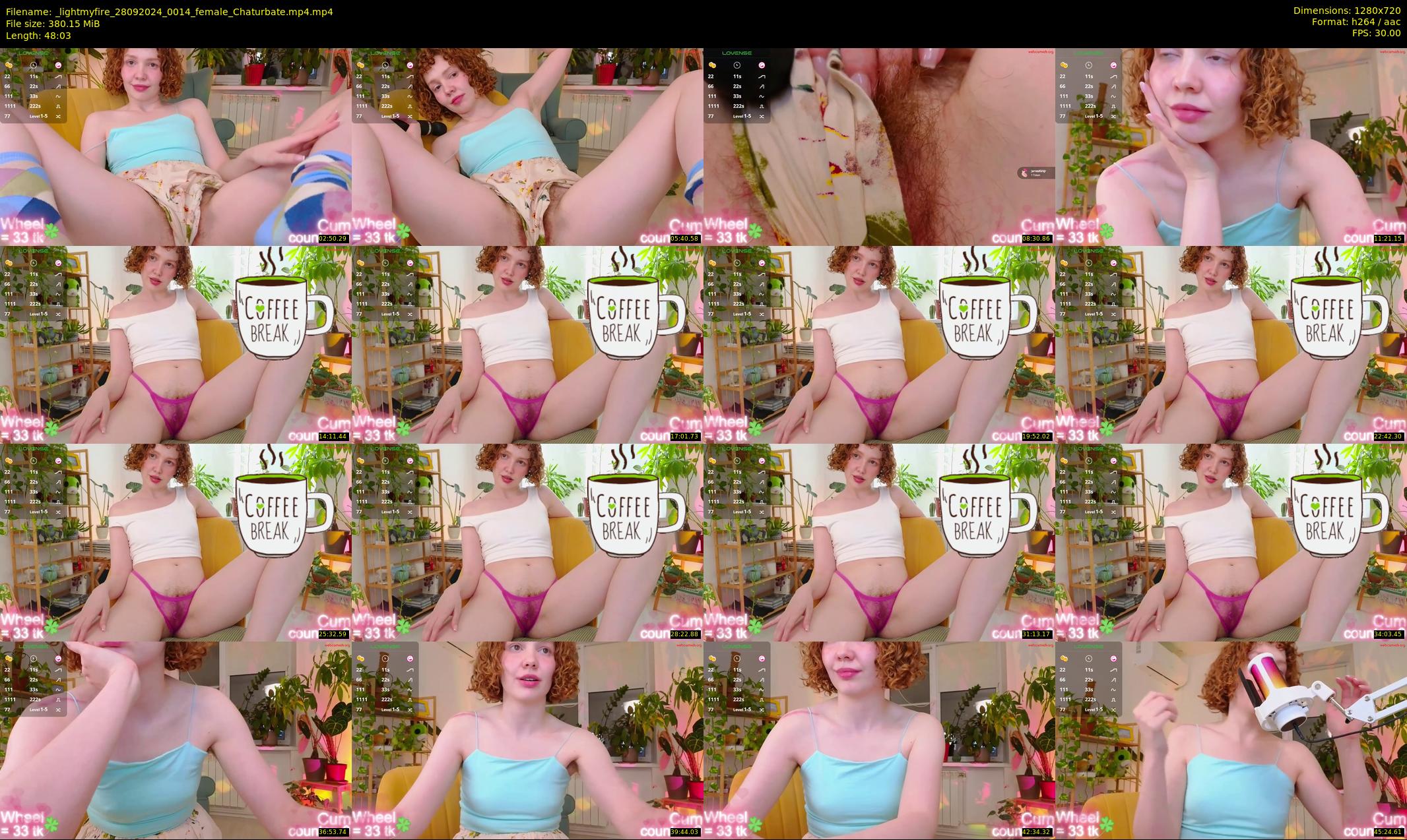 _lightmyfire — 49 minute Chaturbate female cam show recording, 720p, Sep 28, 2024
