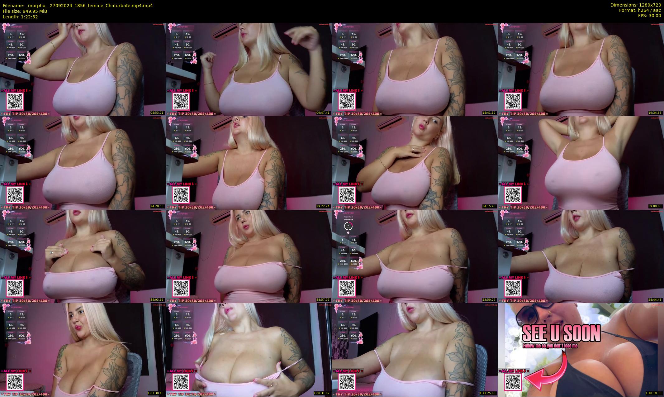 _morpho_ — 83 minute Chaturbate female cam show recording, 720p, Sep 27, 2024