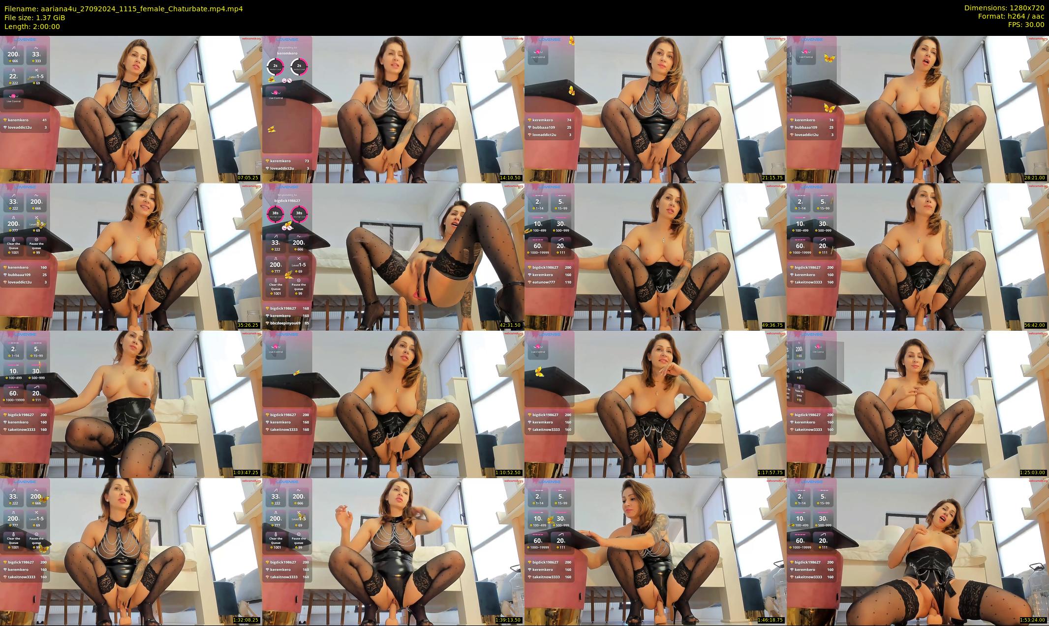 aariana4u — 120 minute Chaturbate female cam show recording, 720p, Sep 27, 2024