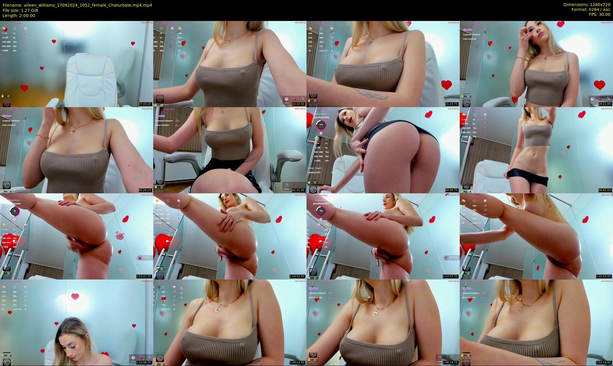 aileen_williams — 120 minute Chaturbate female cam show recording, 720p, Sep 17, 2024